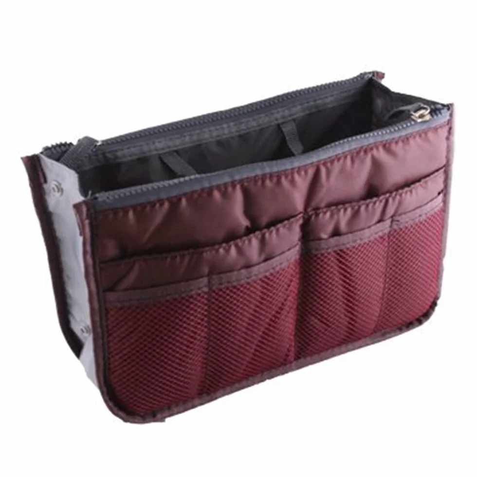 NOVAGO Lot de 2 Organiseurs Pochette Sac de Rangement intérieur Noir+Bordeaux
