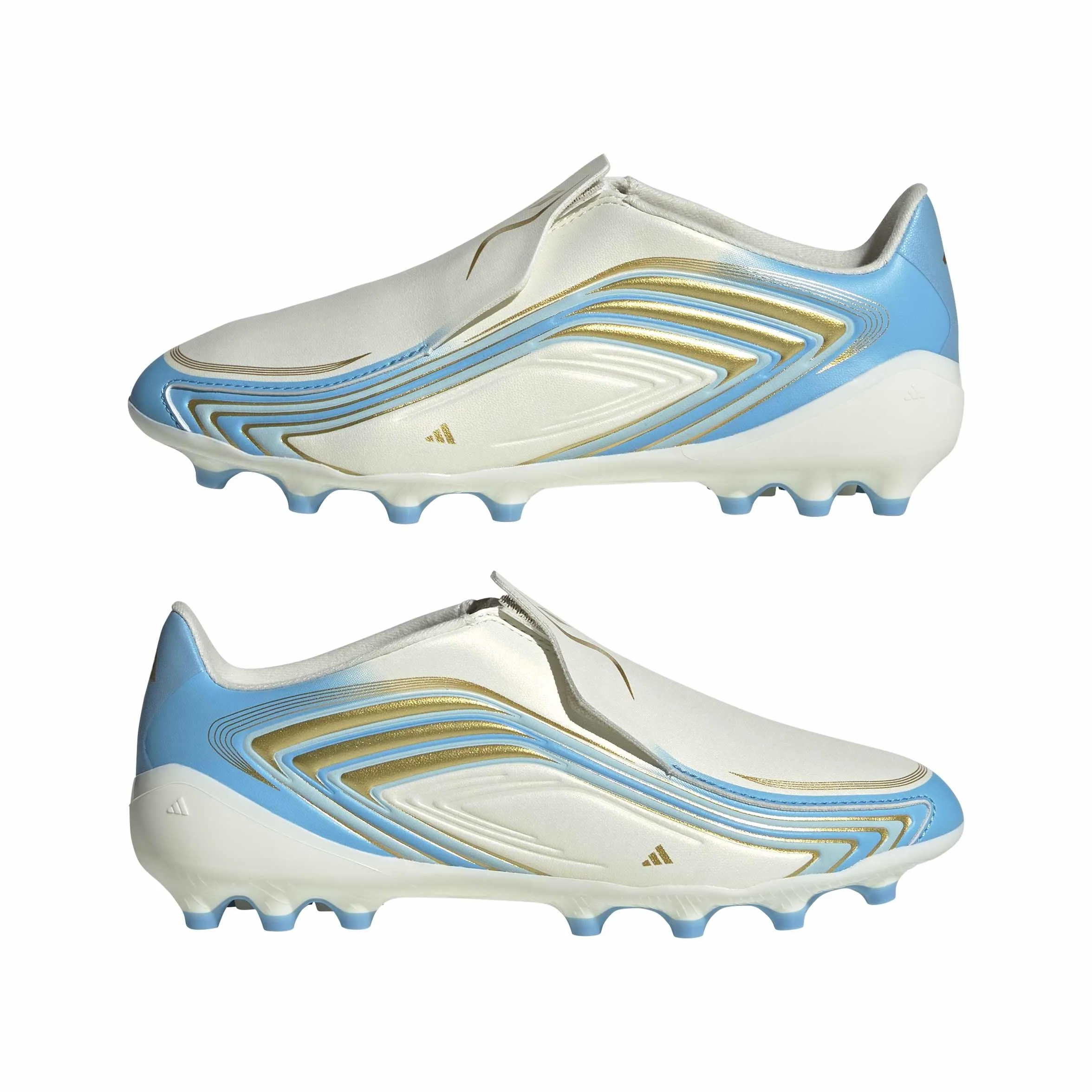 Adidas F50 Messi Chaussure de Football sans Lacets Terrain synthétique Enfants