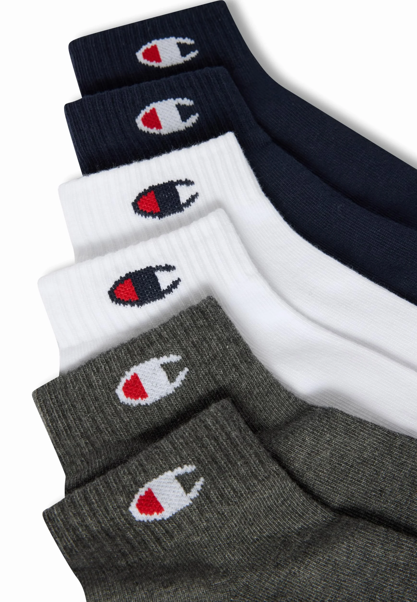 Champion Core Socks Junior Quarter Chaussettes de doublure Unisexe Lot de 6