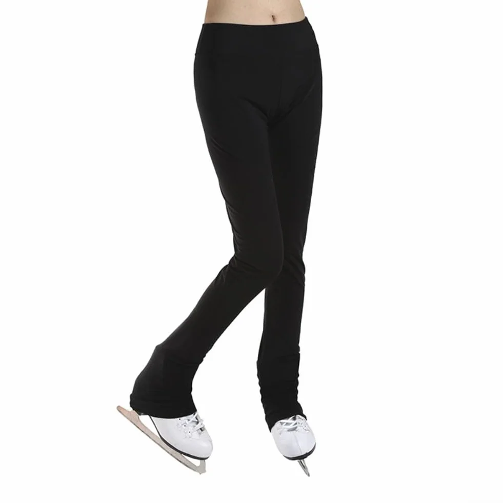 Pantalon d'entraînement de patinage artistique imperméable polaire nylon pour enfants et adultes