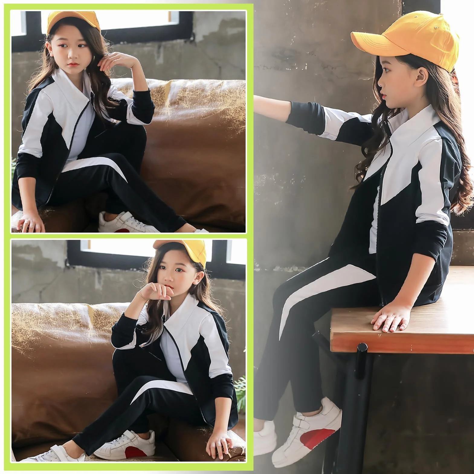 Ensemble de Survêtement Fille Pantalon Jogging Sport Vêtement