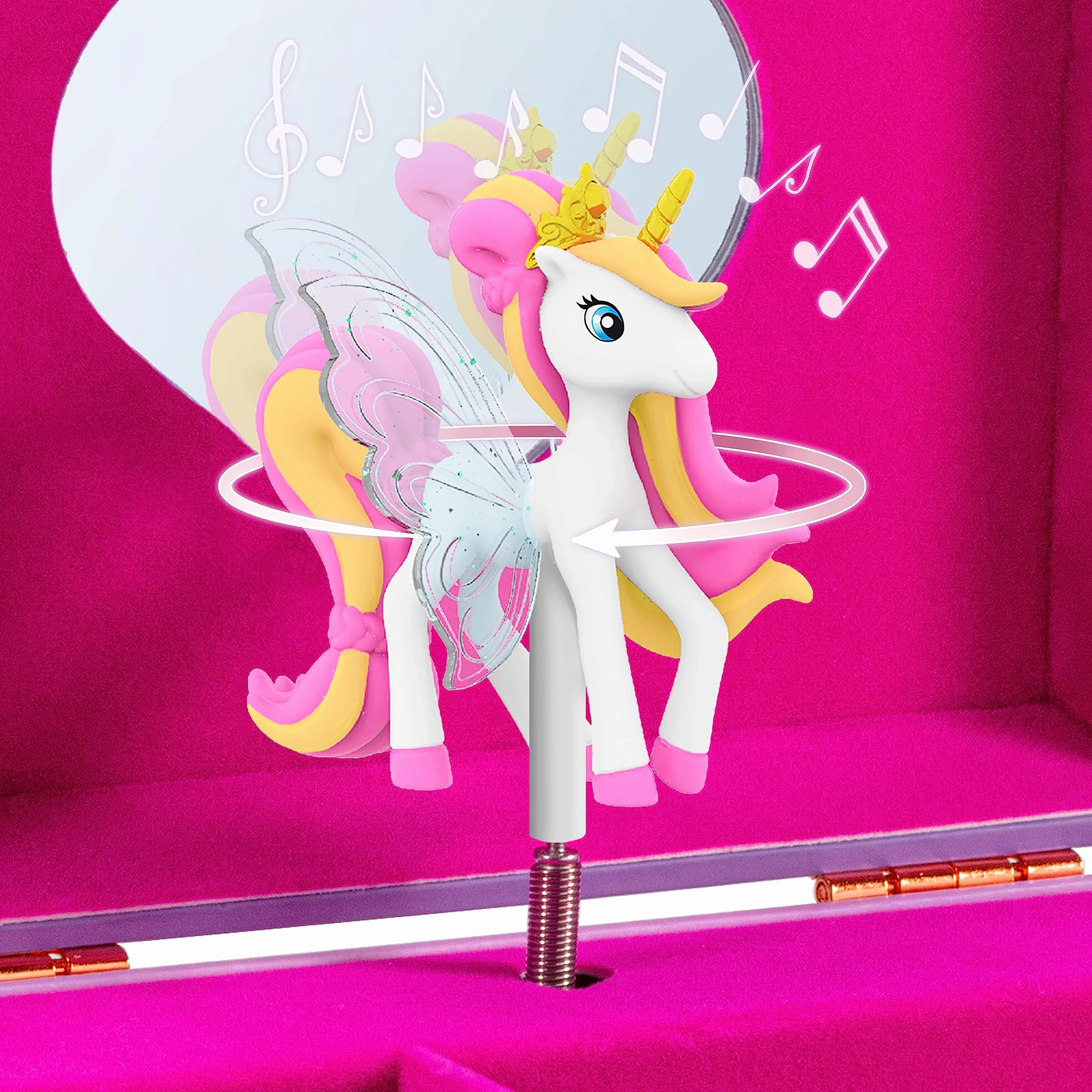 CRAZE Galupy Unicorn Boîte à Bijoux musicale Fille avec Figurine GALUPY rangements Licorne