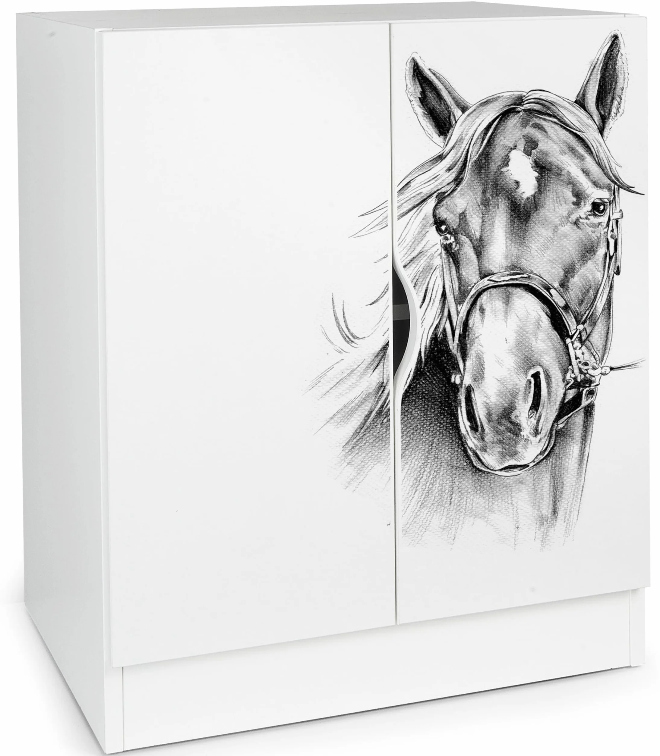 Leomark Armoire avec étagère réglable Roma Meubles pour Enfants Commode 42x60x78 cm