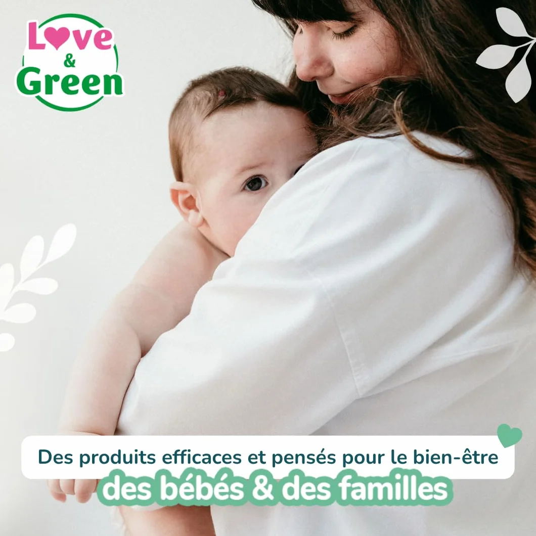 Love & Green Couches Bébé Taille 6 (15+ kg) 34 couches Absorbante anti-fuites