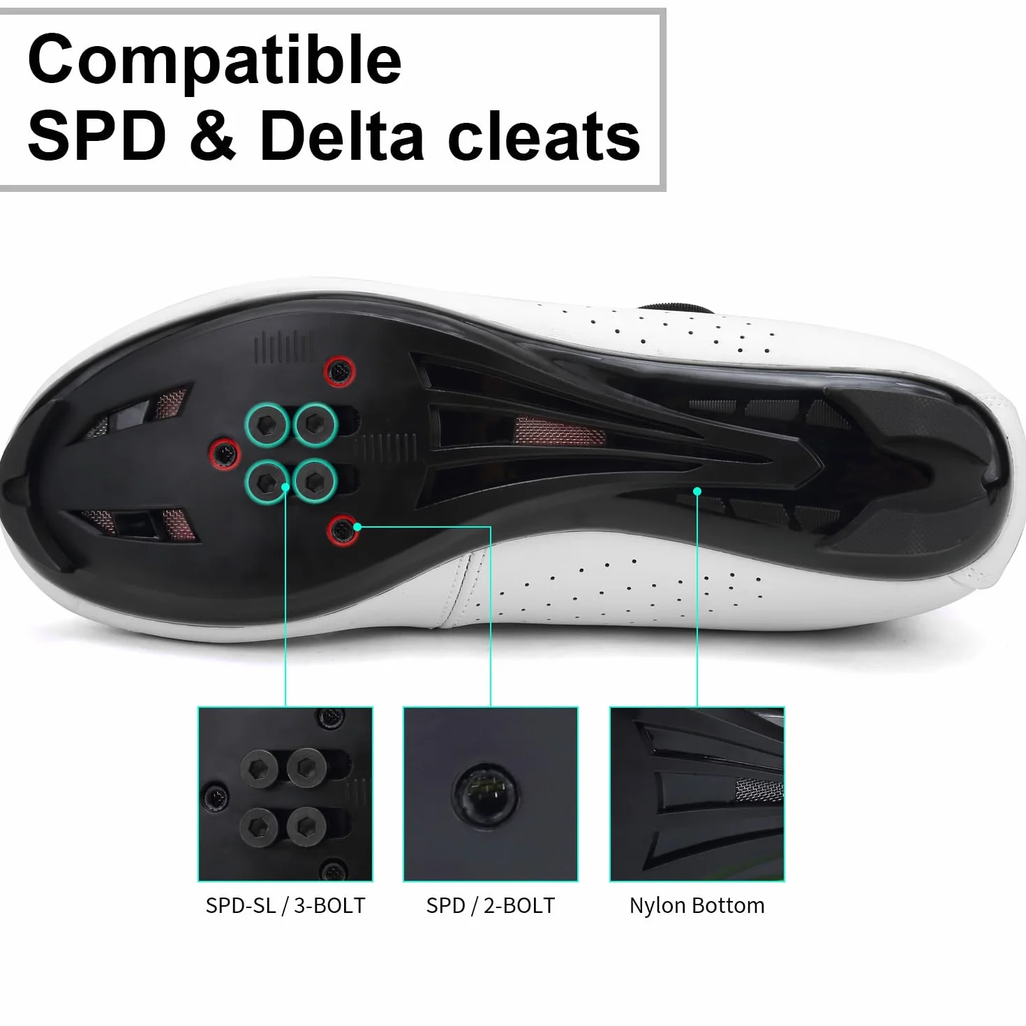 Hixingo Chaussures de Cyclisme Hommes Route Montagne SPD/SPD-SL Respirantes Semelle Dure Vélo