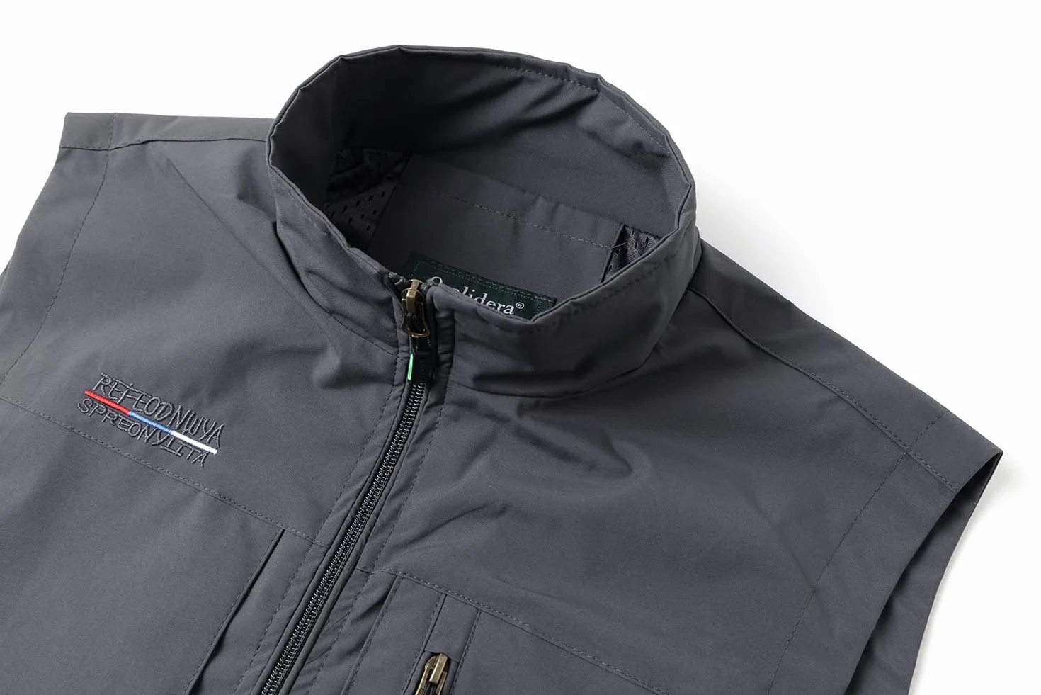 Gilet de Pêche Homme Multipoches Sans Manche Séchage Rapide Veste Plein Air