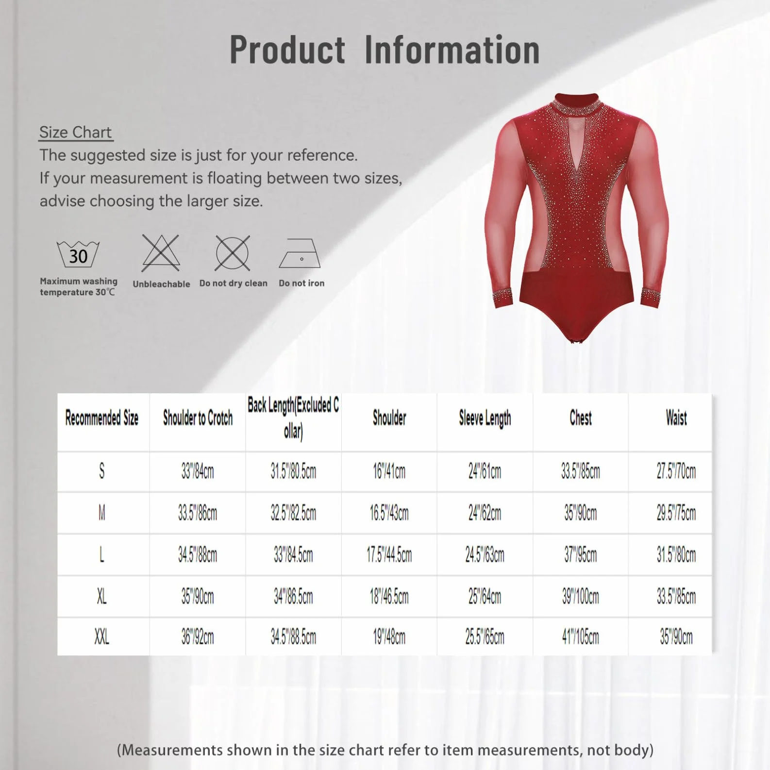 Justaucorps Danse Latine Homme Strass Gymnastique Patinage Body Leotard