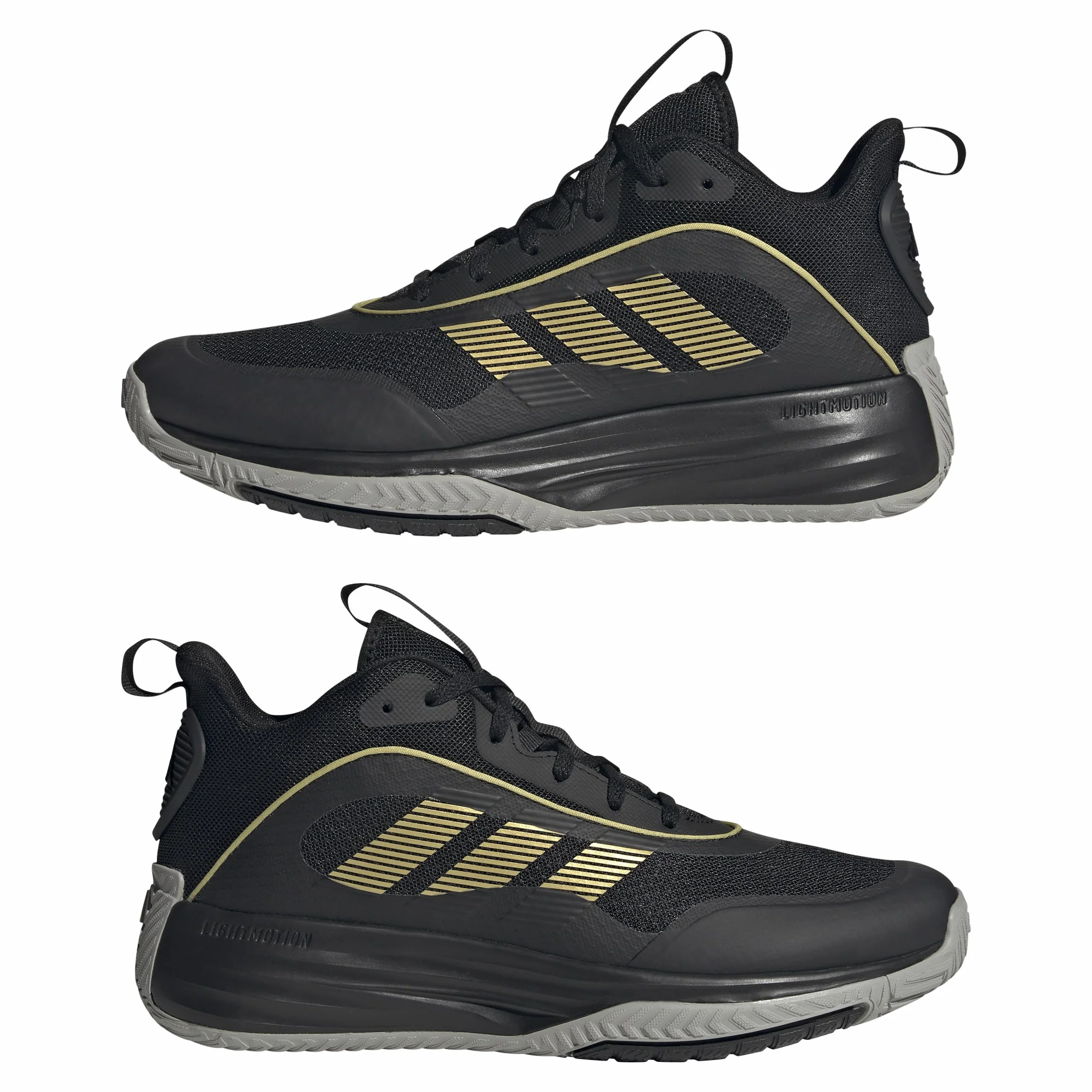 adidas Own The Game 3 Shoes Homme Core Black Gold Metallic MGH Solid Grey 46 EU