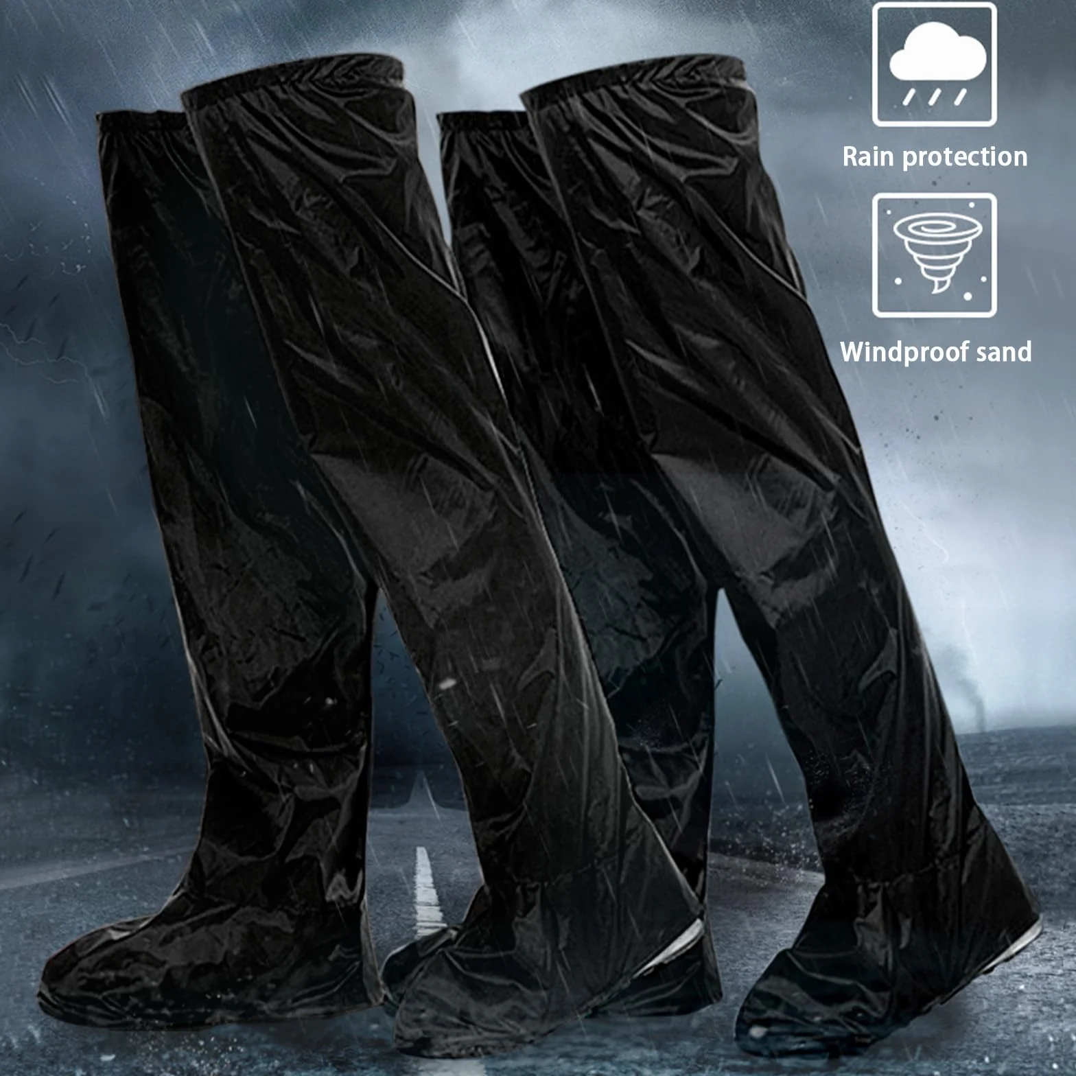 OhMill Pantalon Imperméable Jambes Protège-Jambes Étanches Cyclisme Moto Vélo VTT