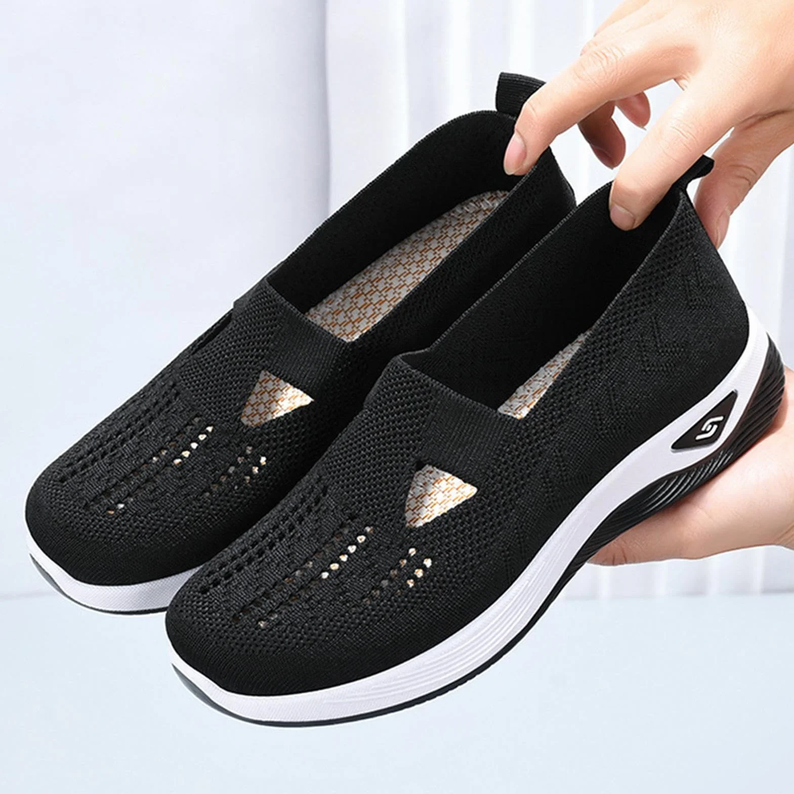 Chaussures orthopédiques Femme sans Lacets Mains Libres Randonnée Plein air