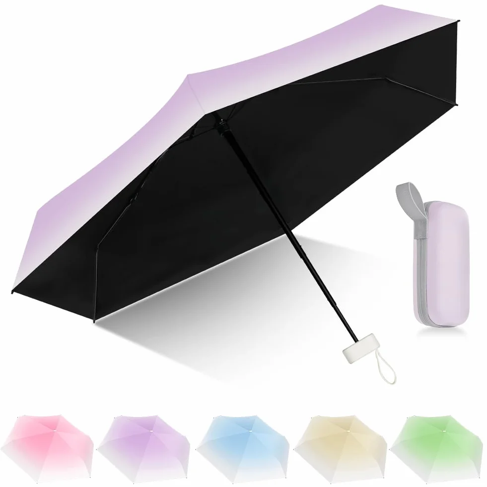 Parapluie de voyage coupe-vent 8 nervures portable compact mini parapluie capsule