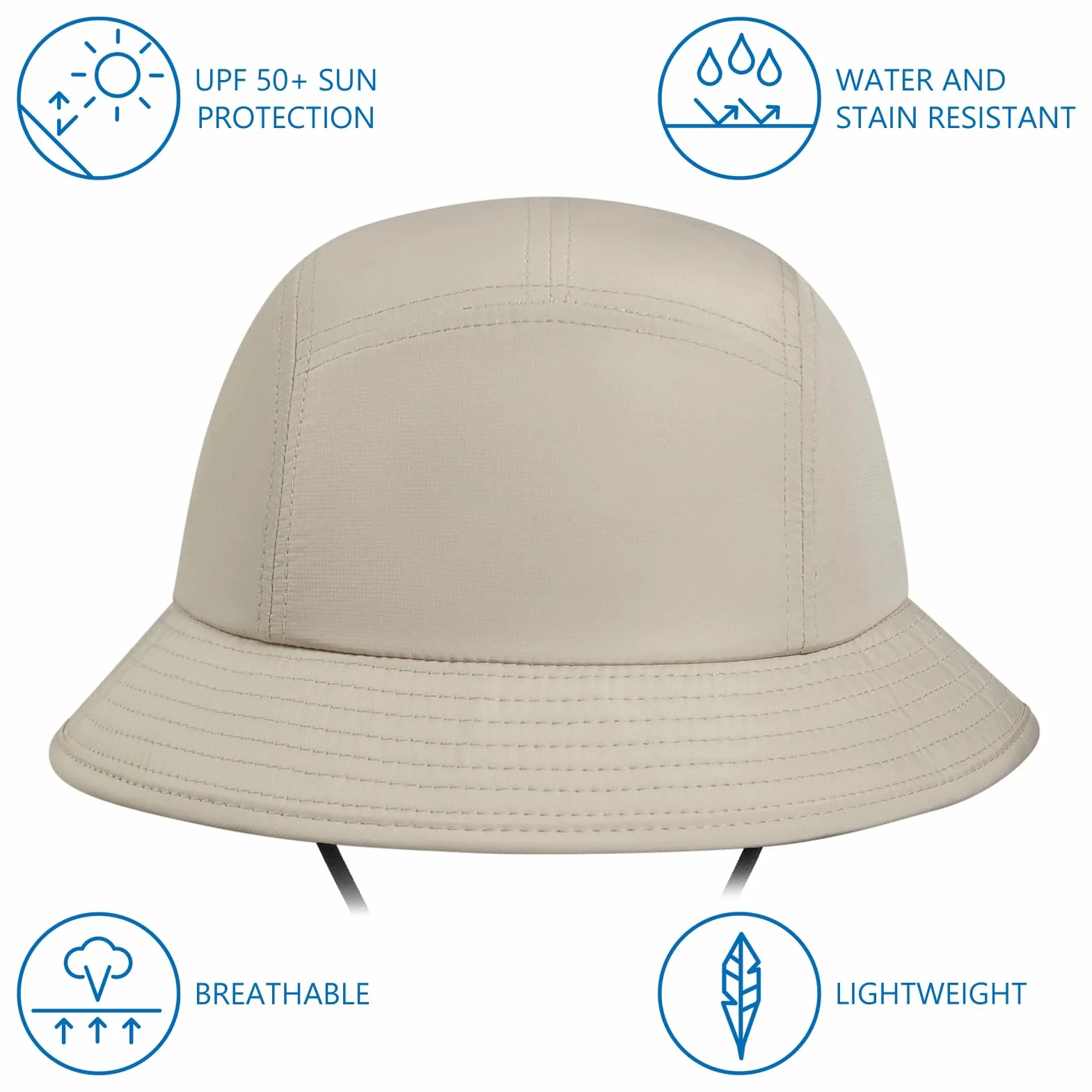 BASSDASH Chapeau de Pêche Homme Femme UPF50 Léger Résistant à l'Eau