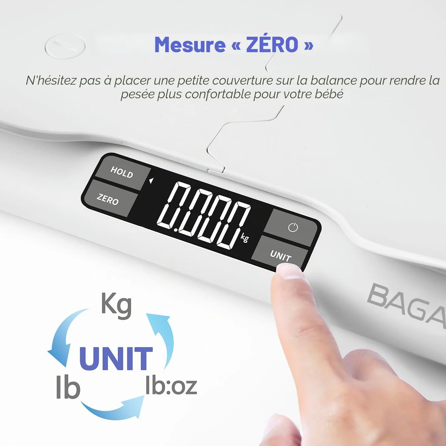 BAGAIL Pèse-bébé Balance pour Enfants 30kg