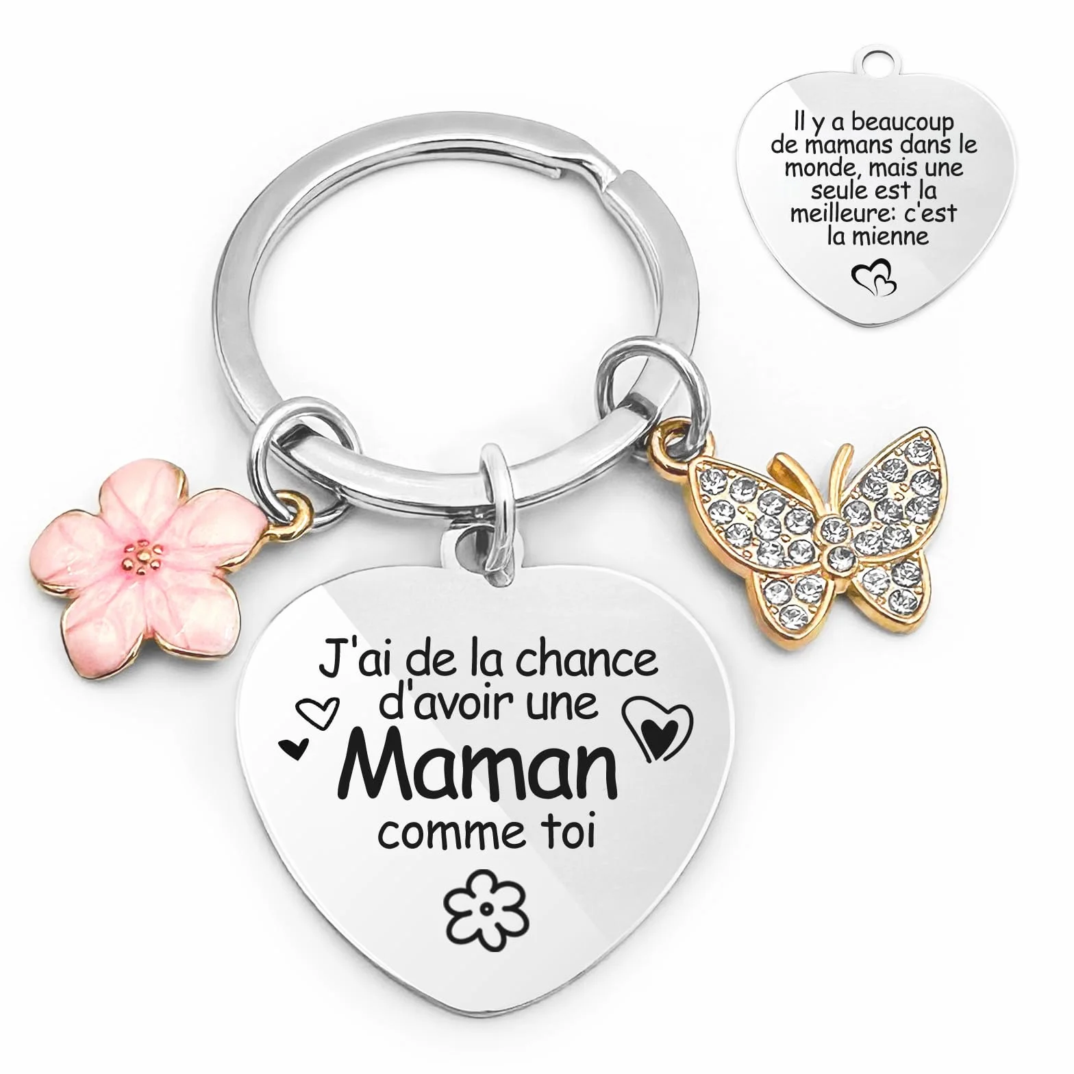 Porte-Clefs Fête des Mères Cadeau Maman Anniversaire Noël