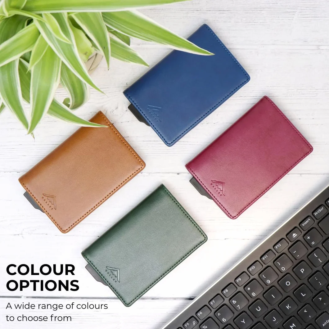 Stealth Wallet Porte-Cartes Pop-up Aluminium léger Blocage RFID NFC avec Boîte-Cadeau