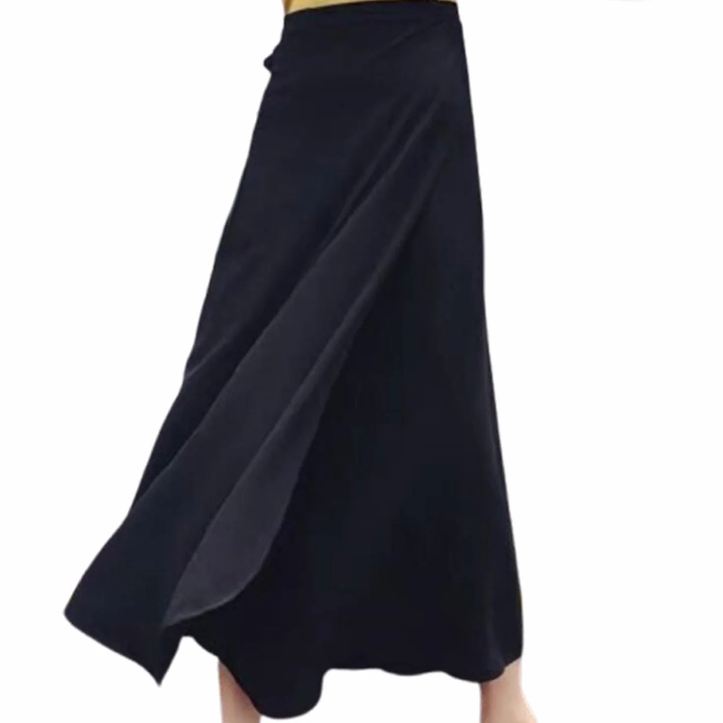 Jupe Portefeuille Fluide nouée Devant et derrière pour Femme, Pantalon Portefeuille de Plage Taille Unique