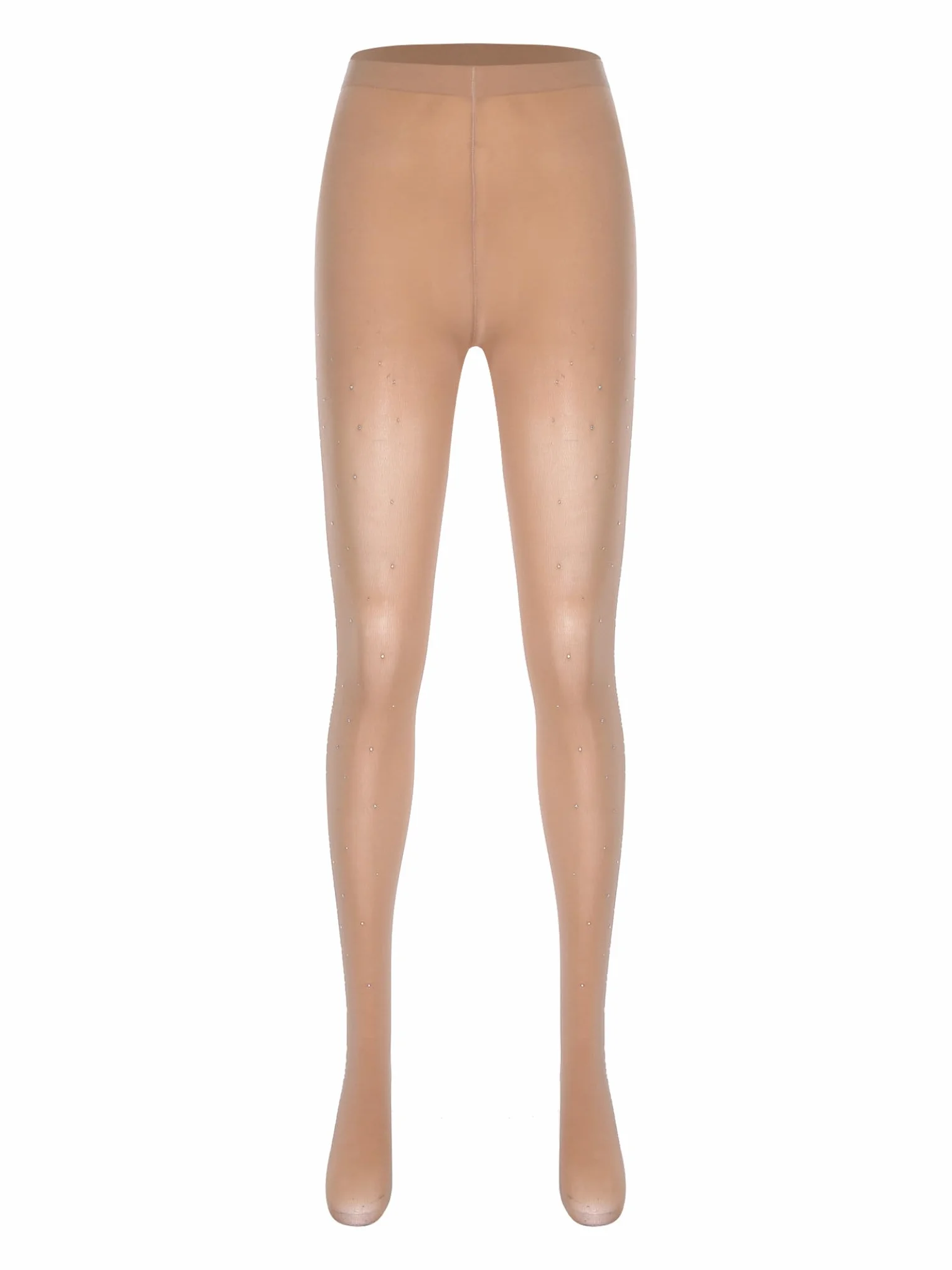 Collant Couvre-Patin Patinage Artistique Femme avec Strass Sxiwei