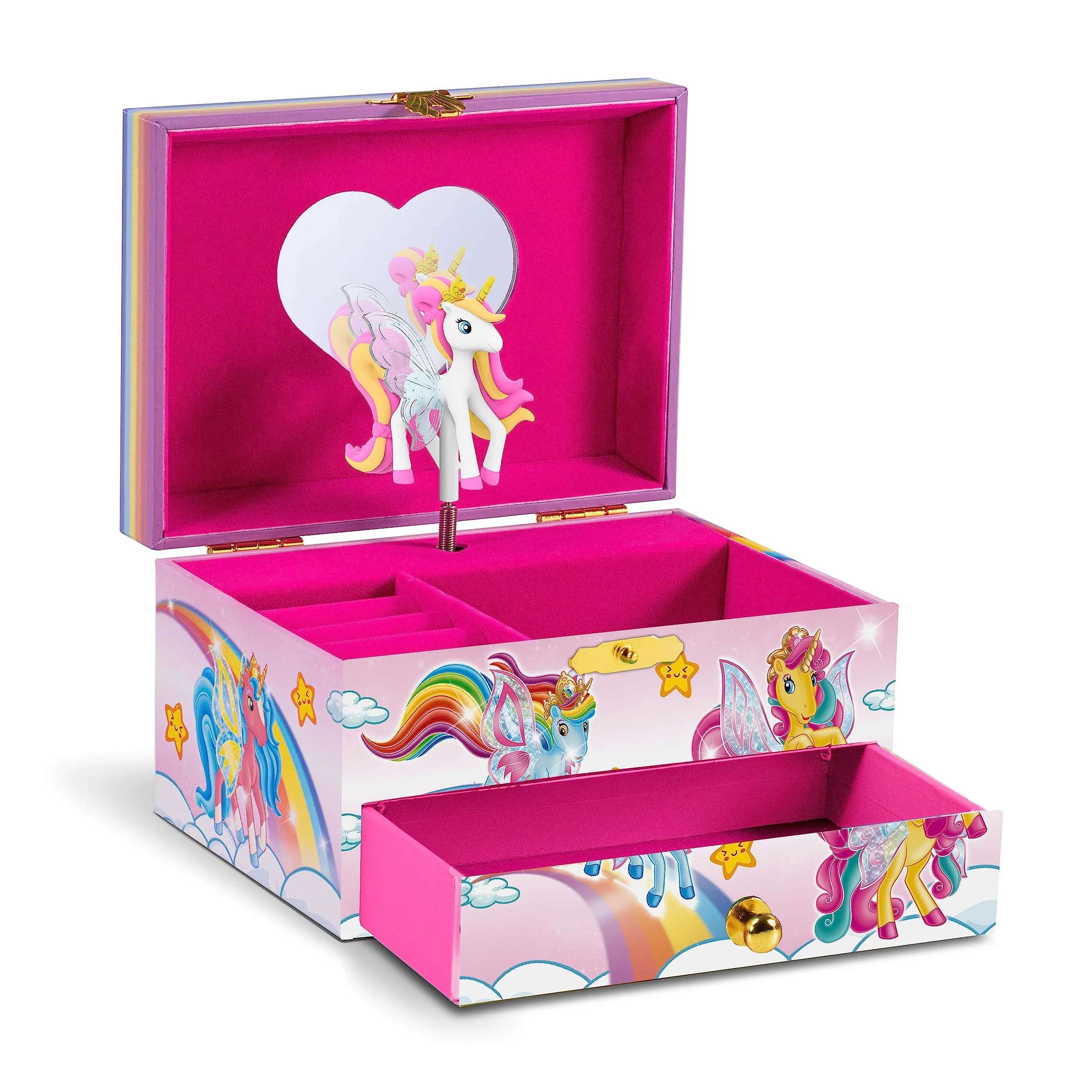 CRAZE Galupy Unicorn Boîte à Bijoux musicale Fille avec Figurine GALUPY rangements Licorne