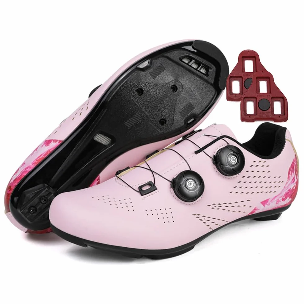 Chaussures Velo Route Hommes Femmes Look SPD Crampons Antidérapants 36-47 EU