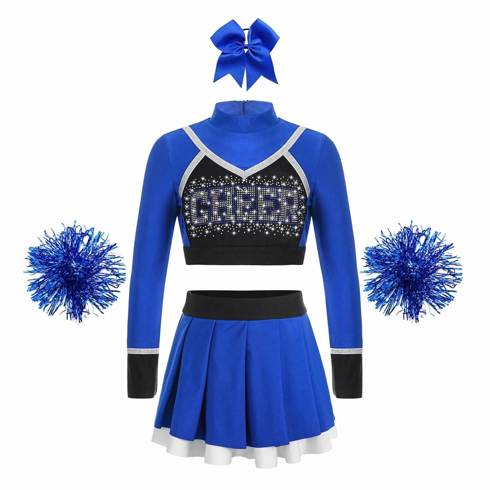 Deguisement Pompom Girl Costumes de pom-pom girl pour enfants uniformes d'école tenues de danse