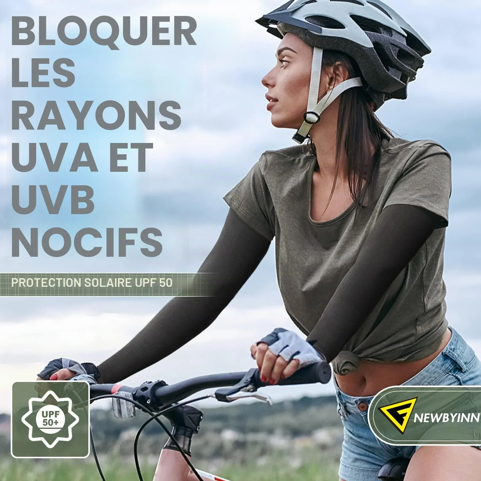 Manchettes de Bras Anti-UV Compression Sport pour Hommes et Femmes