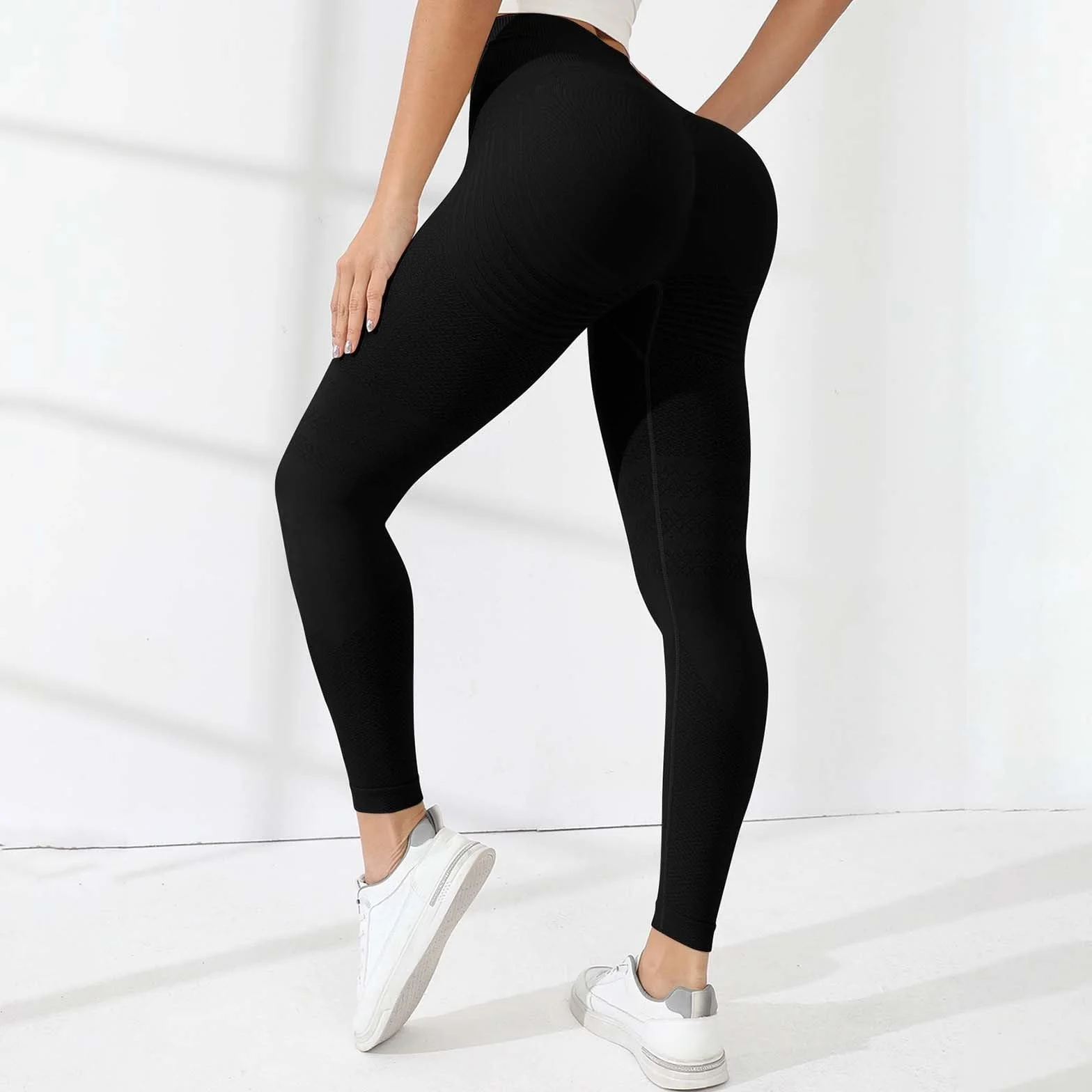 riou Leggings 3D Anti-Cellulite Compression Taille Haute Sans Couture Pantalon Sport Fitness Yoga