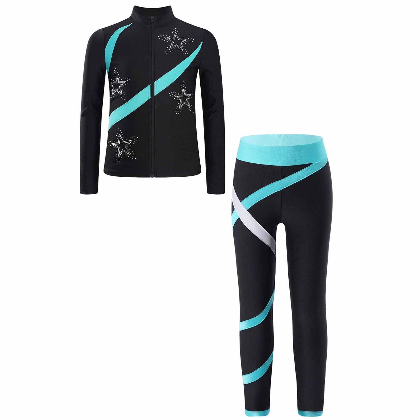 Survêtement Filles Sweat À Capuche Legging Sport Ensemble Fitness Yoga Gym 5-16 Ans
