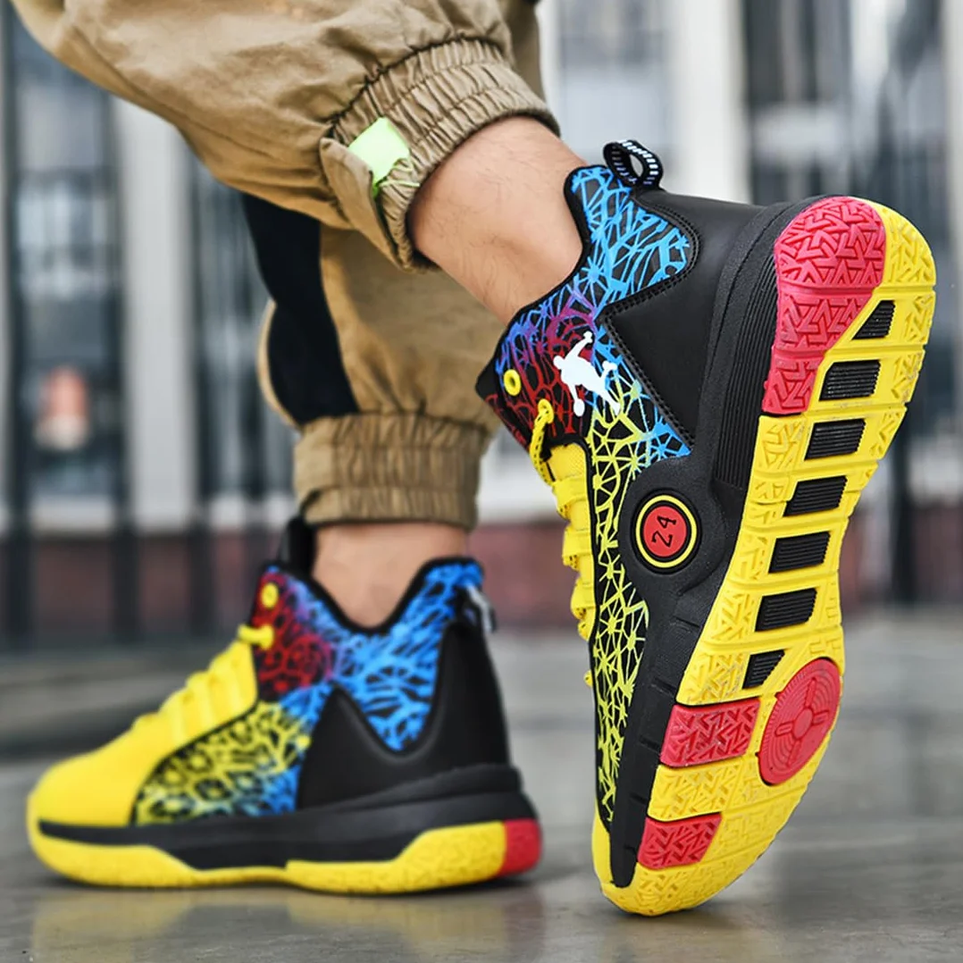 Chaussures de Basket-Ball Homme Antidérapantes Sneaker Sport