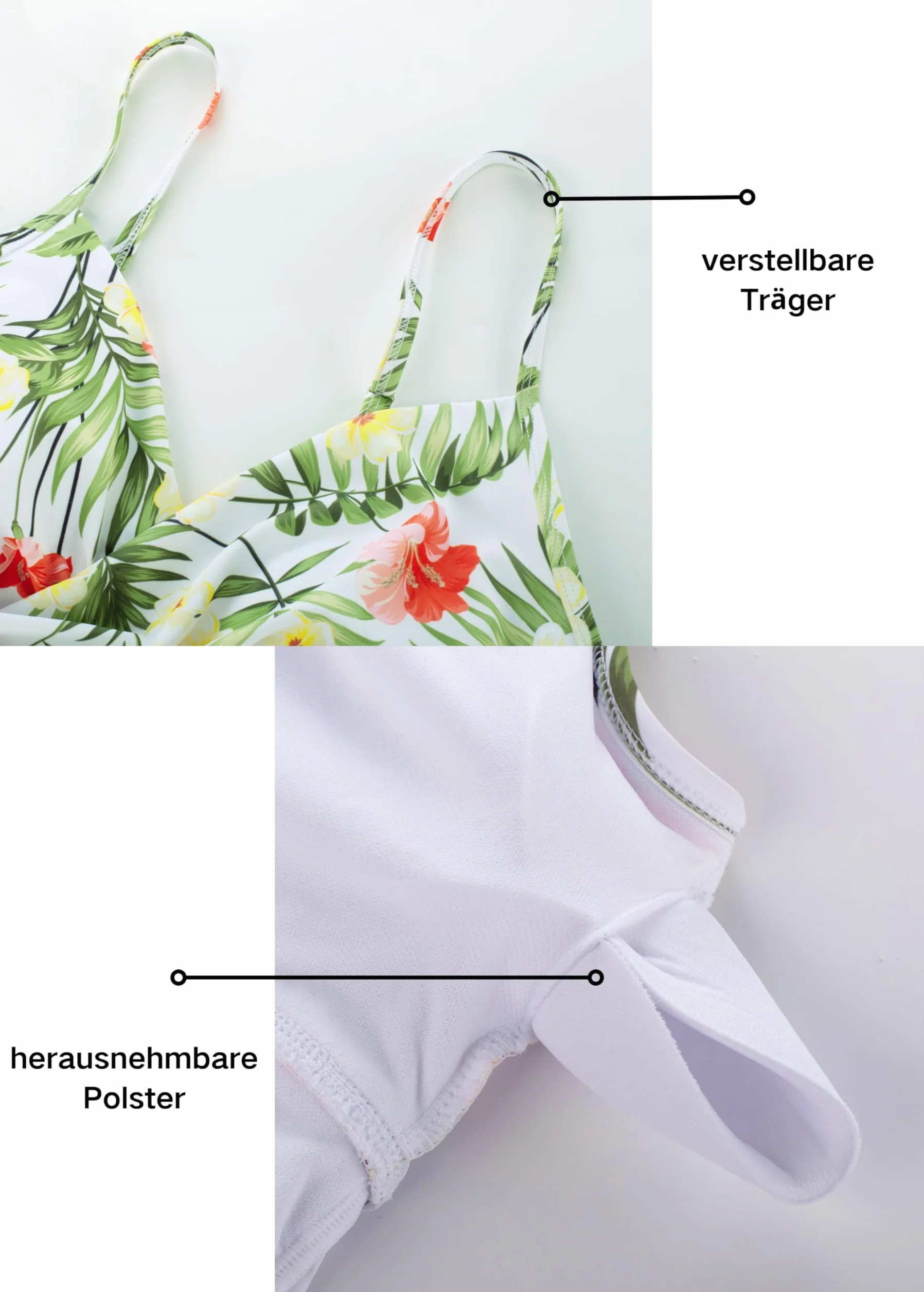Maacie Maillot de bain de maternité une pièce avec short col en V