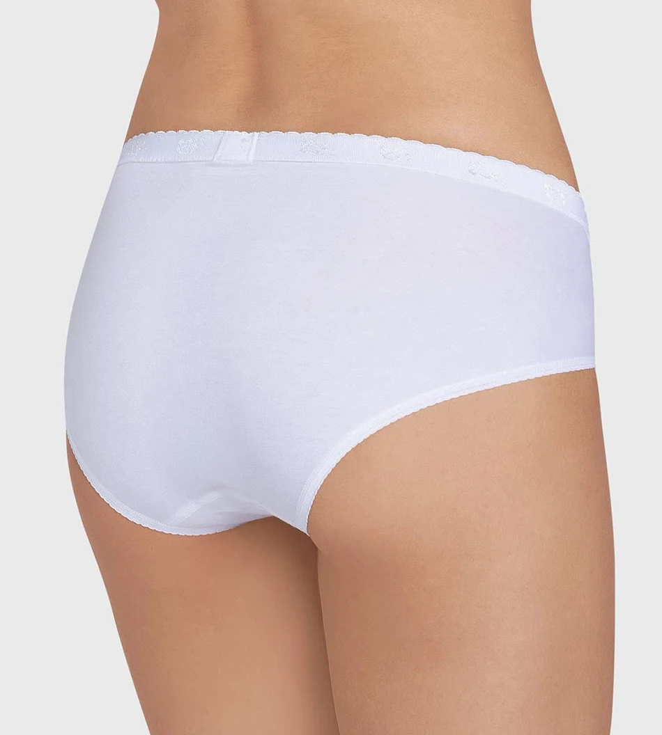 Sloggi Chic Midi Lot de 8, Blanc., 52