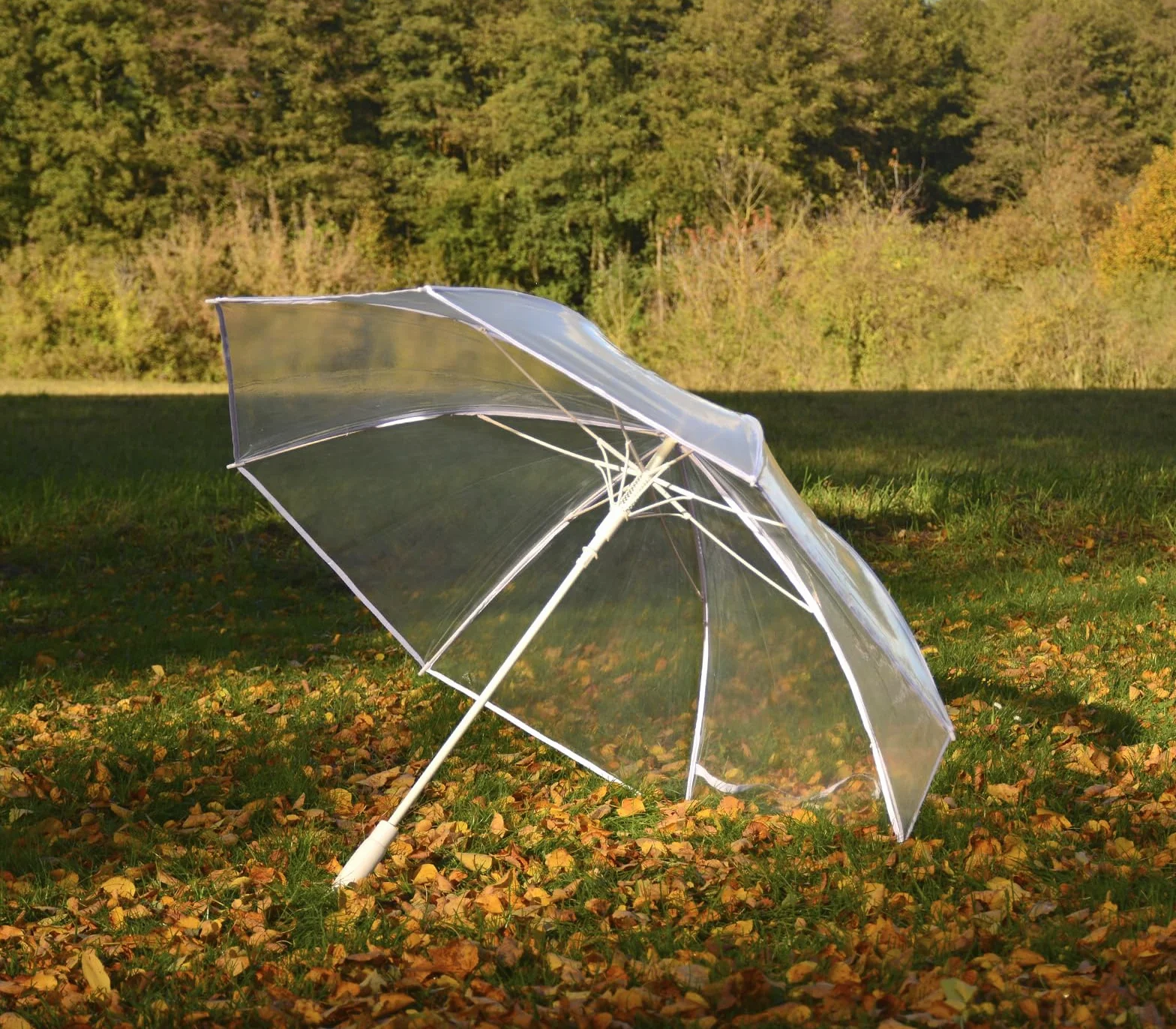 iX-brella Parapluie automatique XXL en fibre de verre Noir