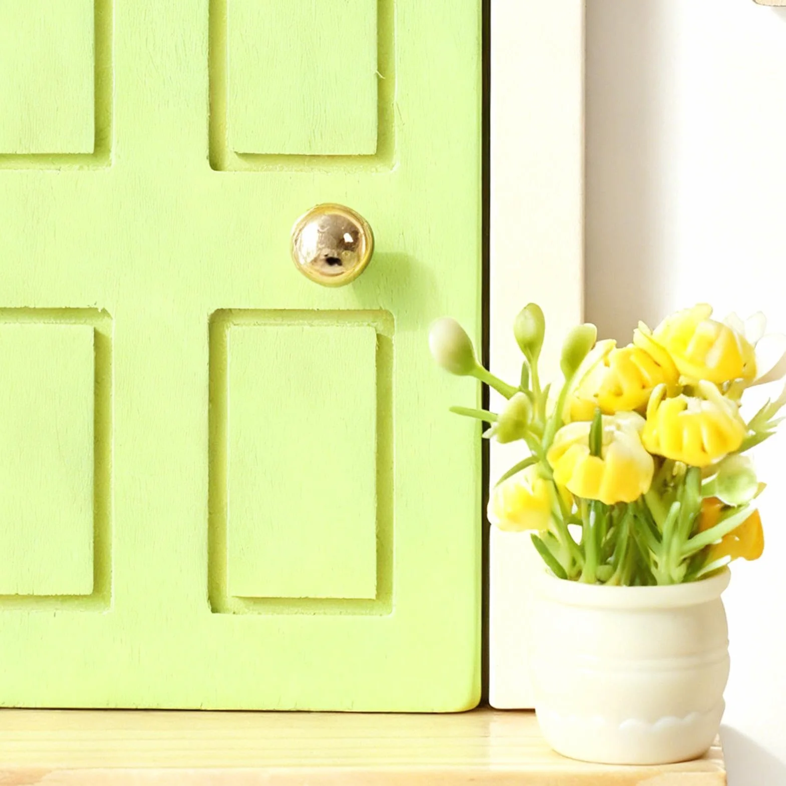 Porte féerique en bois pour mur – jouet de décoration de porte fenêtre, accessoire princesse magique pour chambre