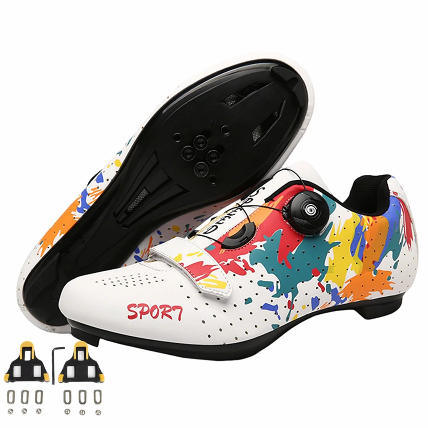 Chaussures Cyclisme Hommes Femmes Vélos Route Montagne Compatibles Look SPD SPD-SL Delta 36-47