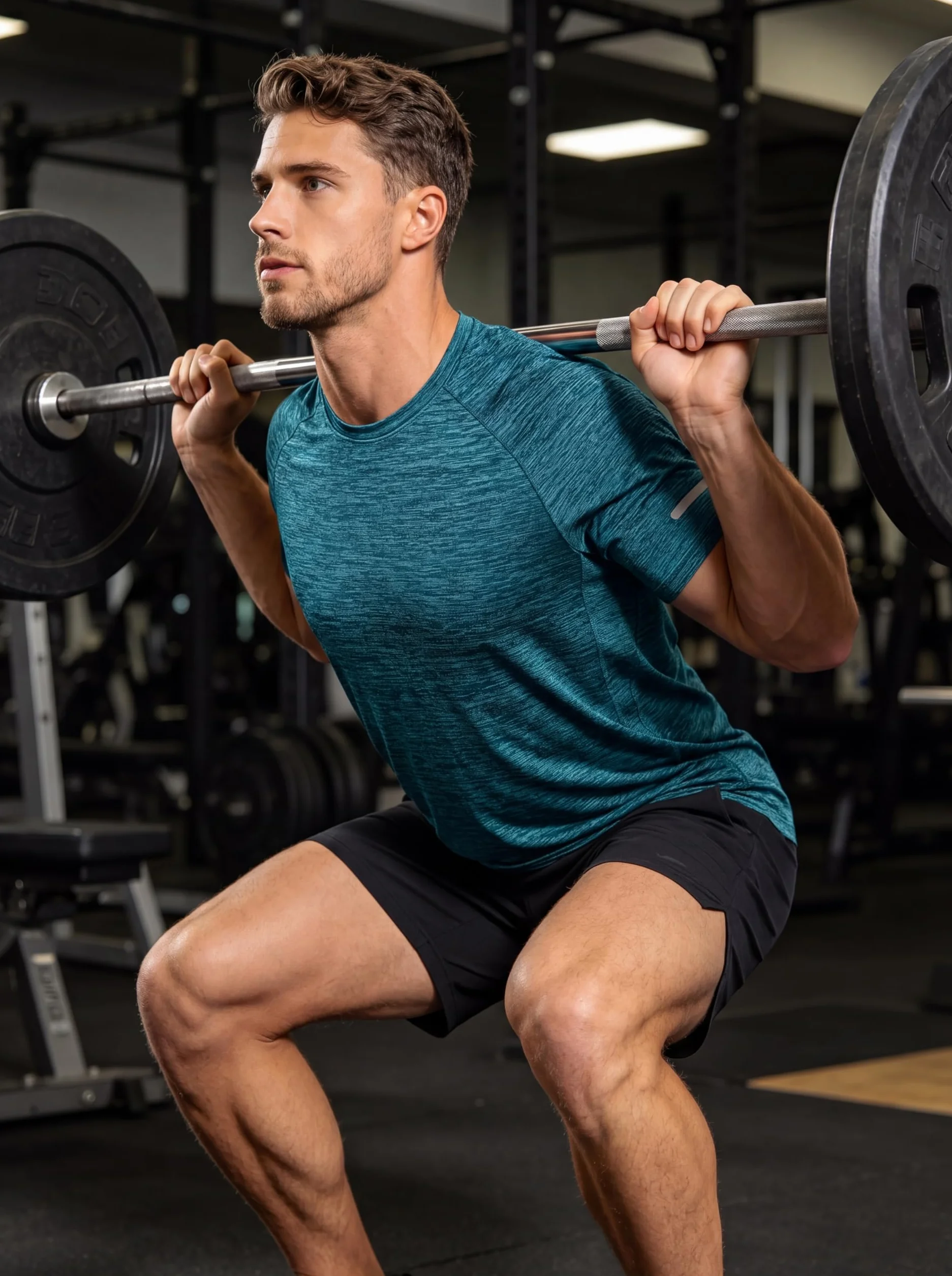 TACVASEN T-shirts à Manches Courtes Homme Séchage Rapide Tee Shirt Running Sportswear Polyester Respirant