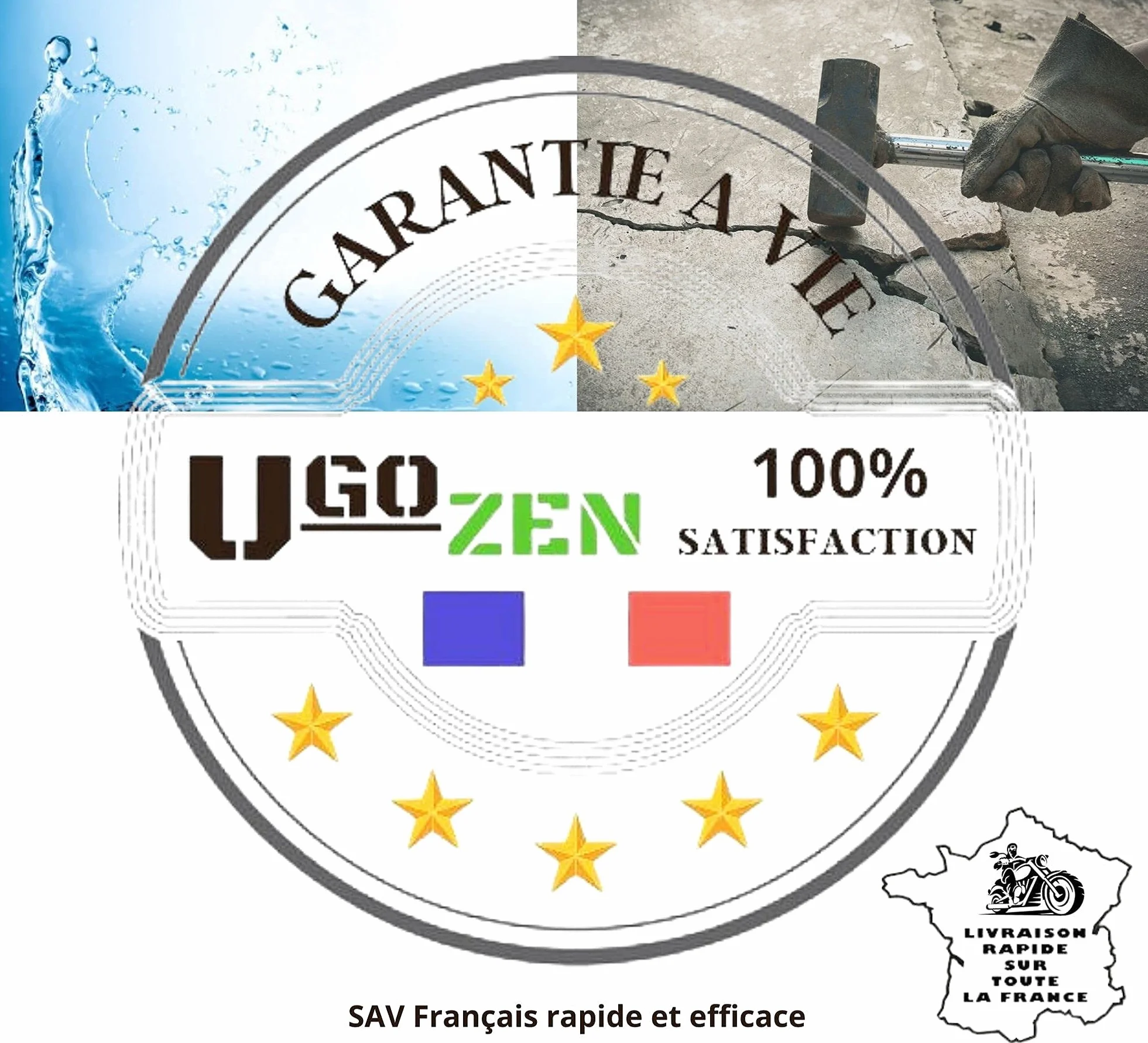 SIMPLÉO Étui Carte Grise 3 Volets Gomme Moto