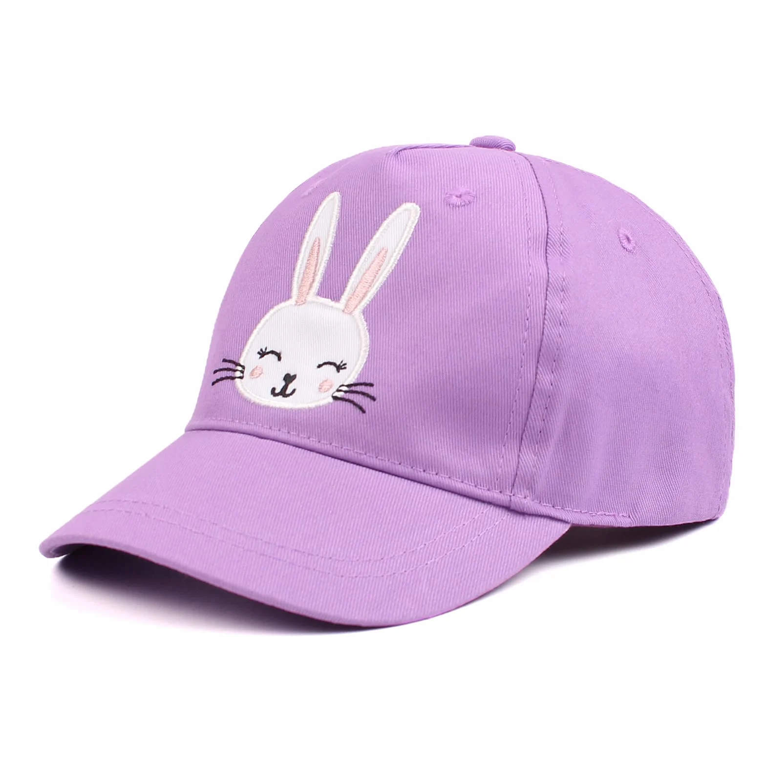 Casquette Enfant Coton Broderie Ours Lapin Chapeau Bébé Fille Garçon Soleil 6 Mois-10 Ans