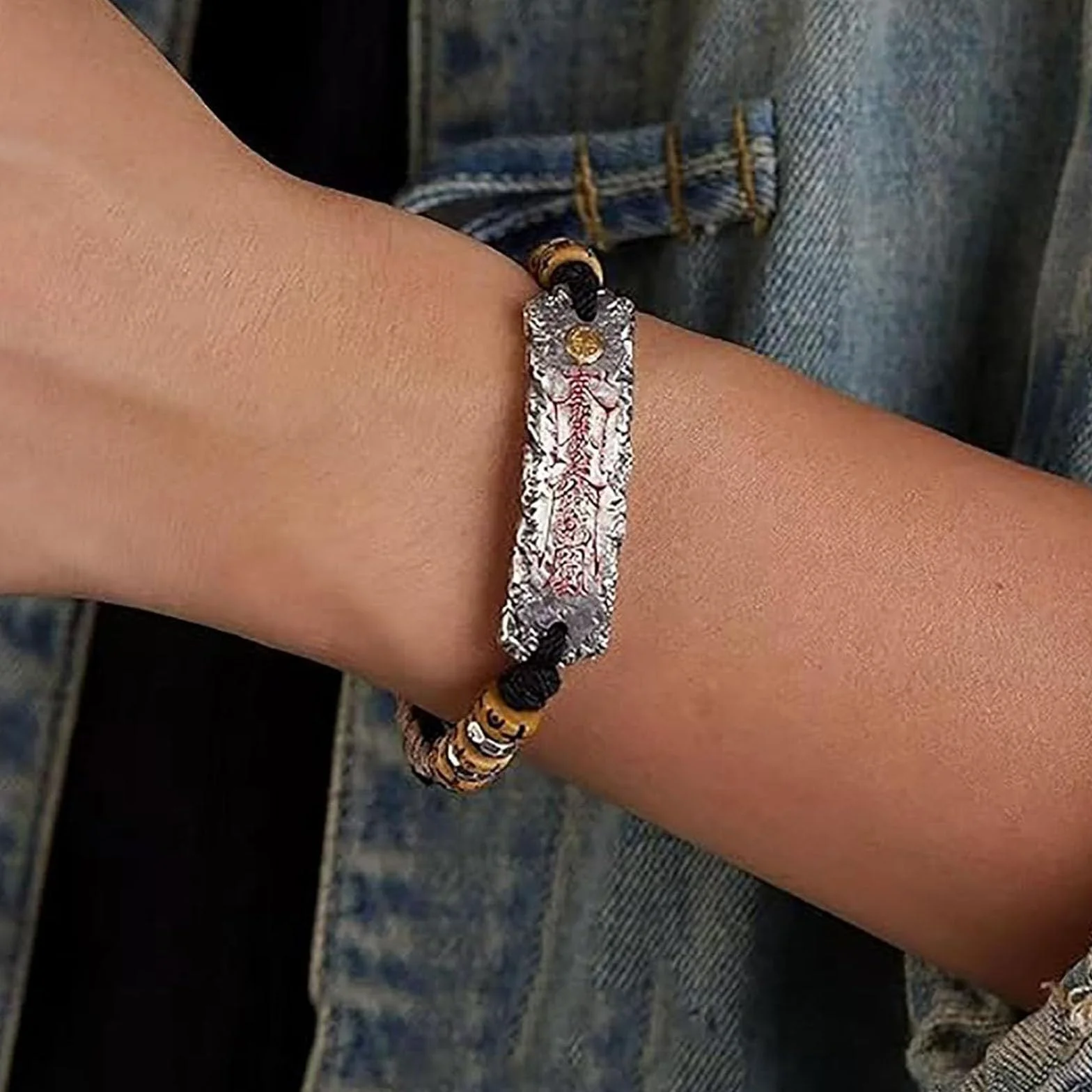 Bracelet de protection taoïste pendentif tressé Feng Shui chinois porte-bonheur prospérité