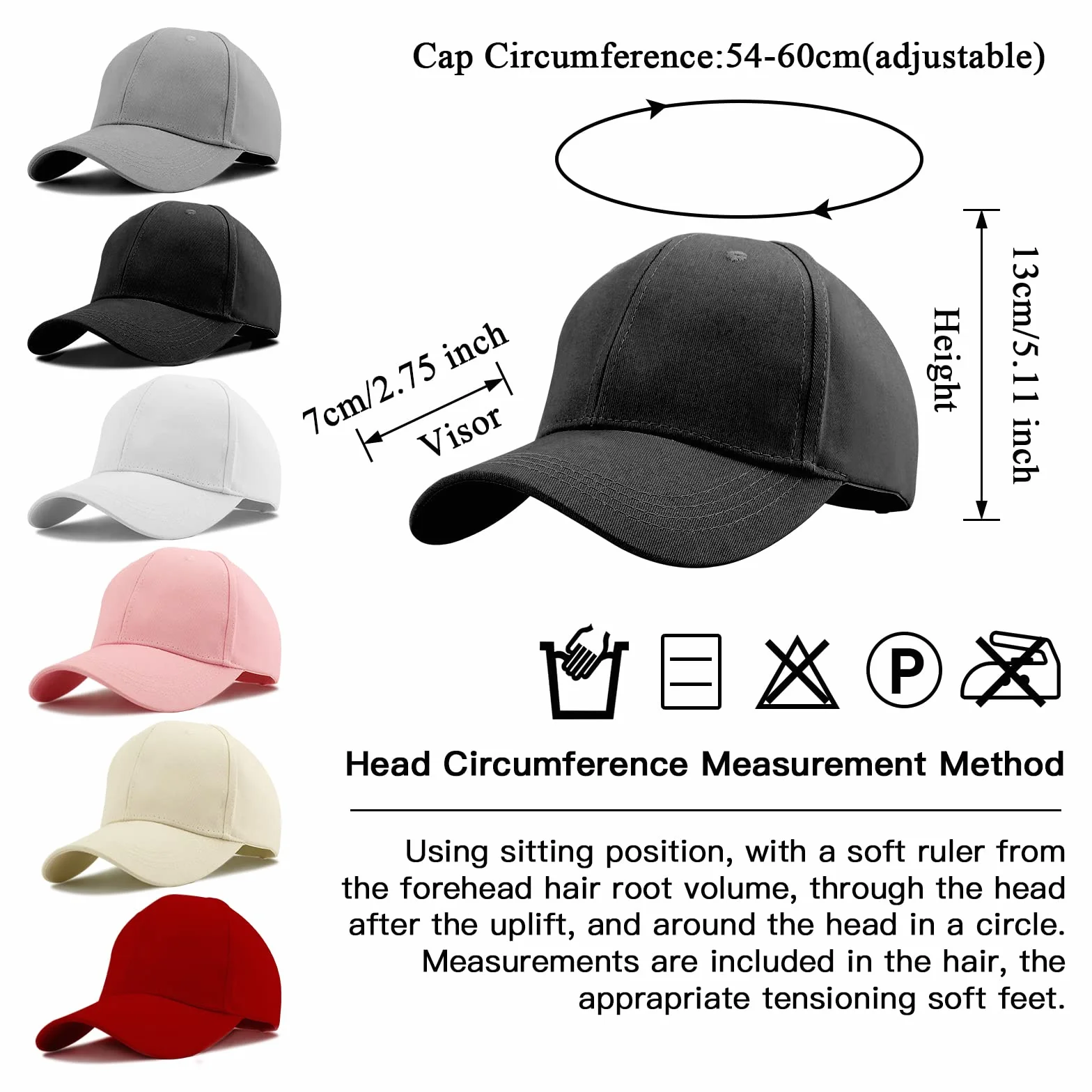 Casquette de Baseball Queue de Cheval Coton Respirante Ajustable Anti-Soleil Vintage Cross Hat