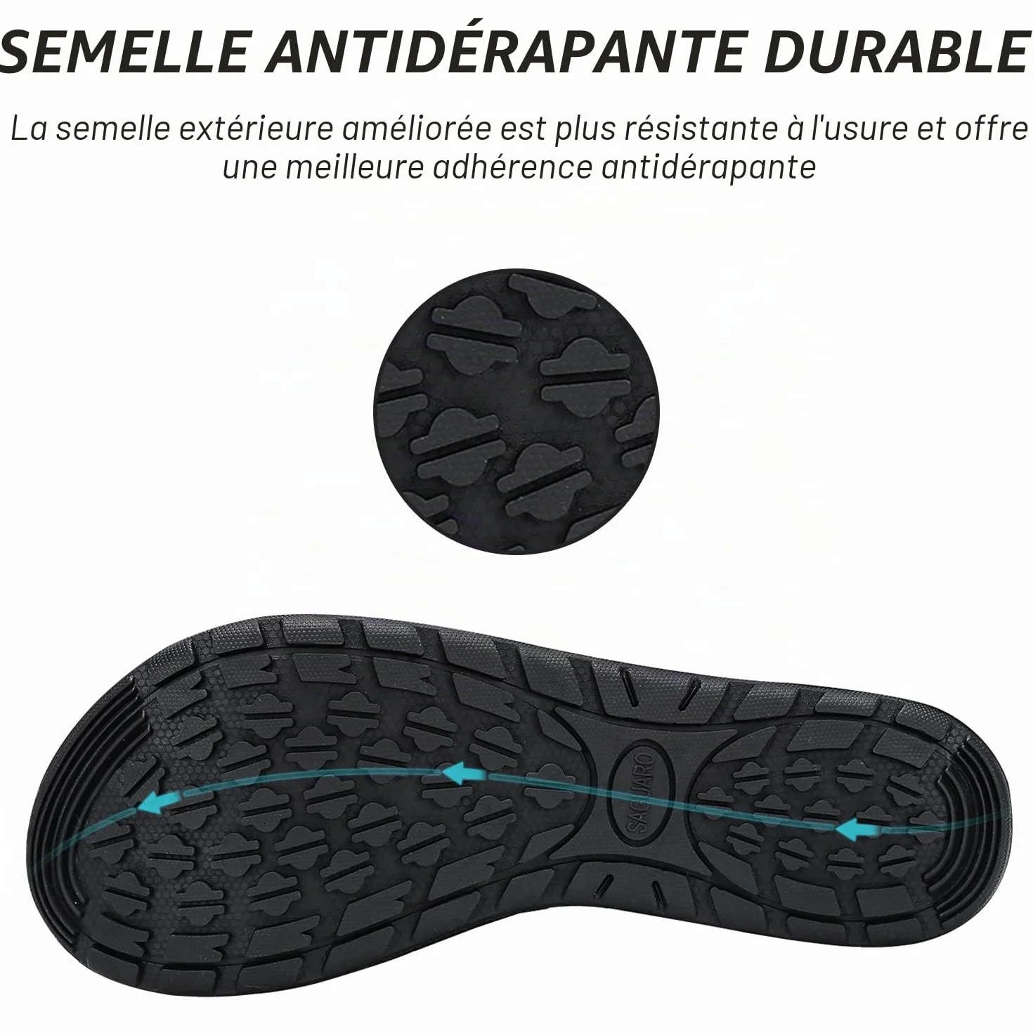 SAGUARO Chaussures d'eau Respirant Séchage Rapide Homme Femme
