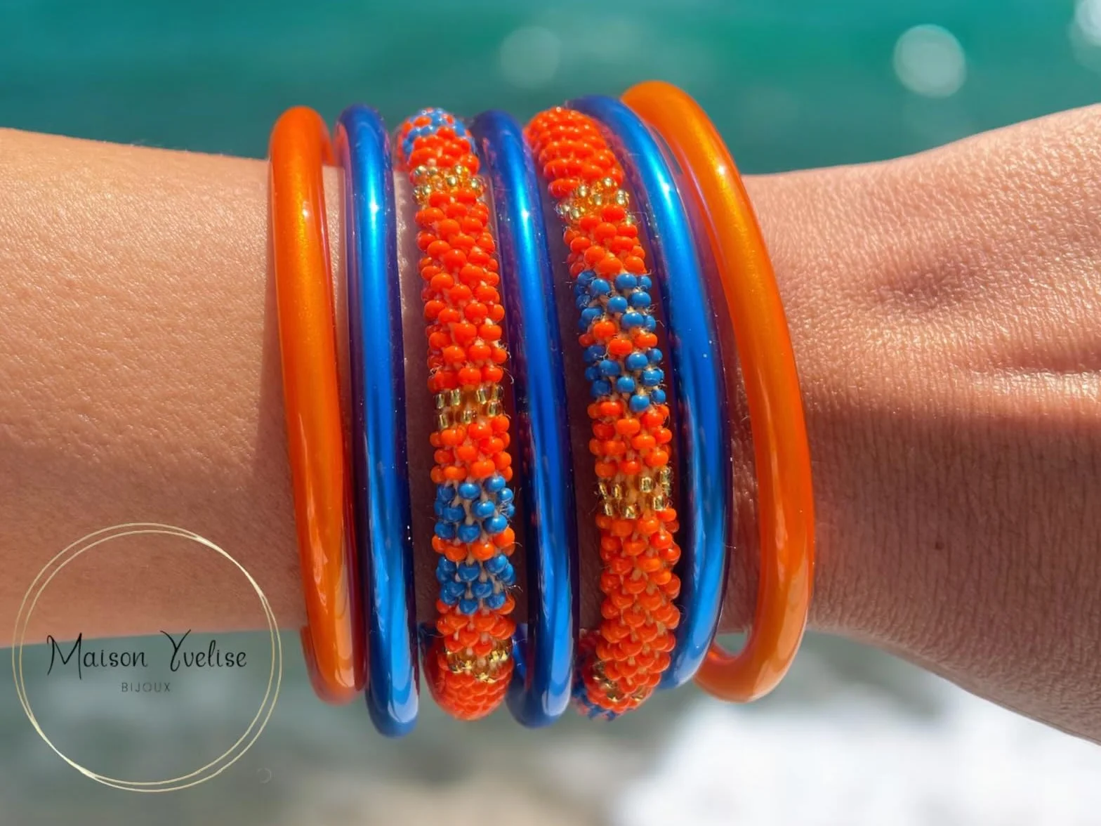 Yvelise Bracelet femme Népalais perles Fait main Authentique