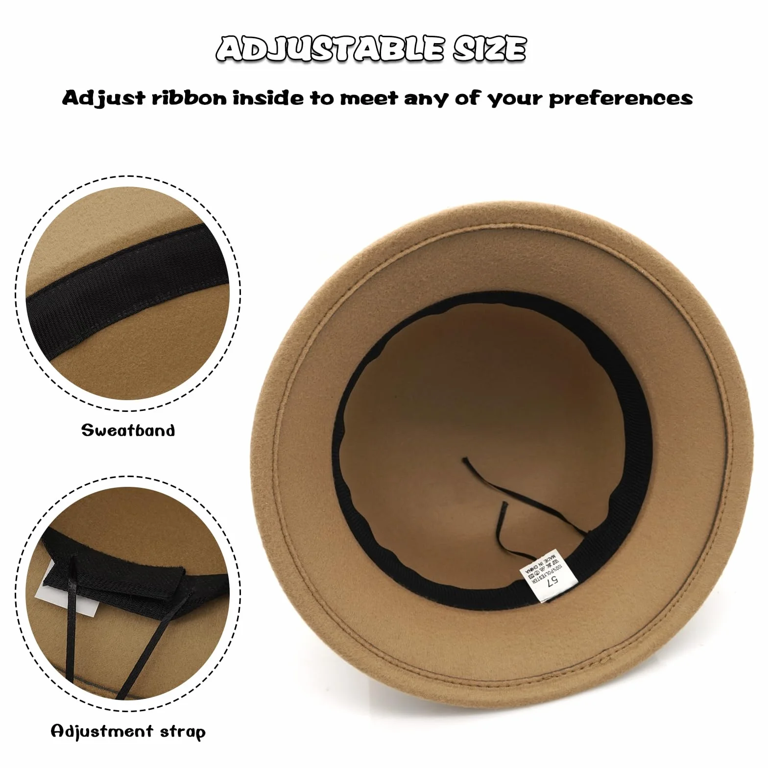 Chapeau cloche en feutre vintage pour femme