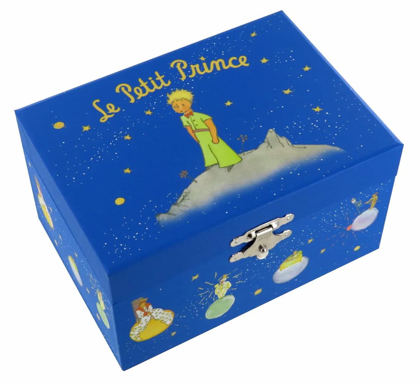 Boîte à musique Trousselier en bois Le Petit Prince Saint-Exupéry renard tournant Valse d'Amélie Poulain