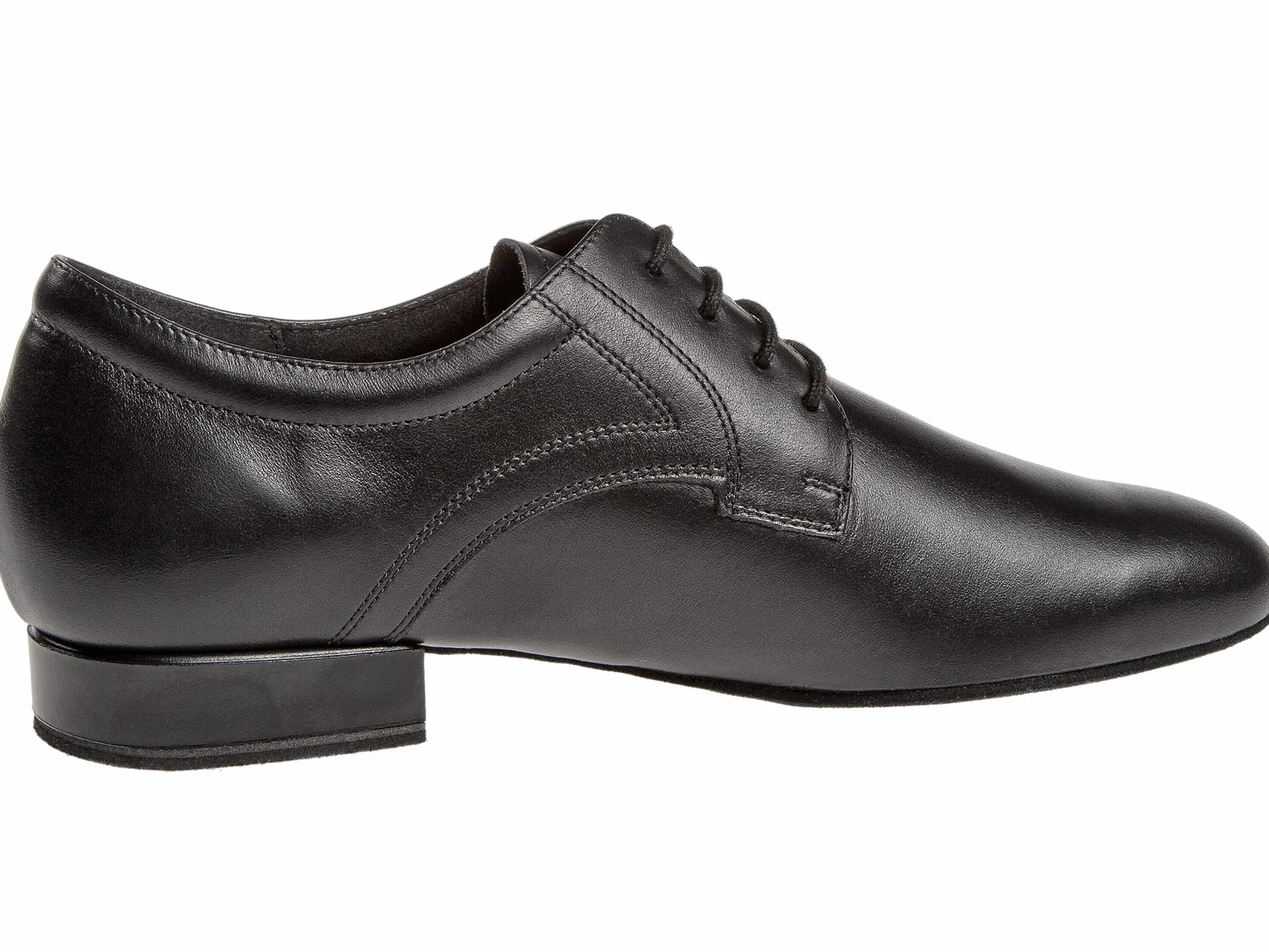 Diamant Chaussures de Danse Cuir Noir 2 cm