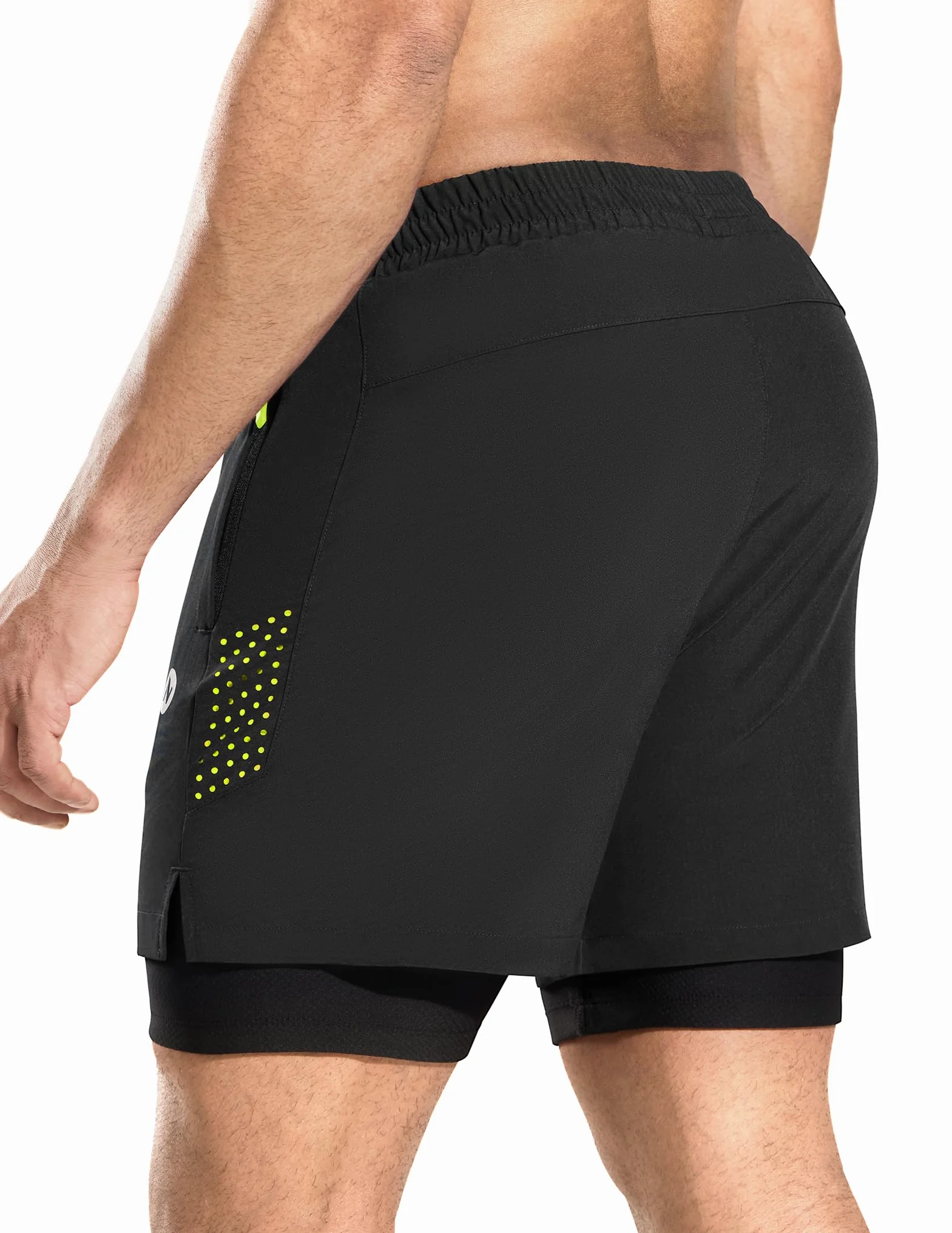 Short VTT Homme Rembourré 4D Poche Ample Respirant Séchage Rapide