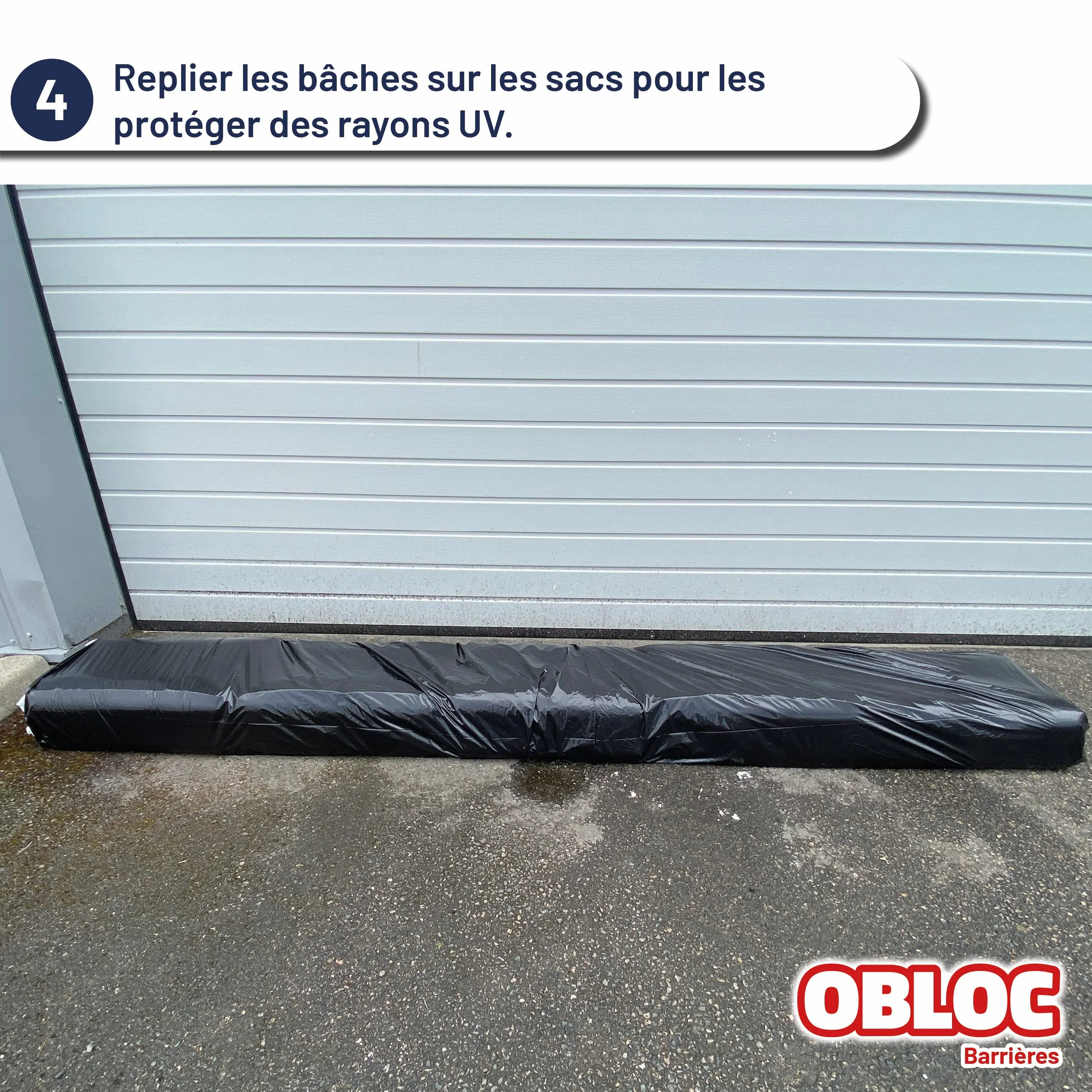 Sacs anti-inondation OBLOC® 60 x 40 cm – Sacs en intissé remplis de polymères superabsorbants