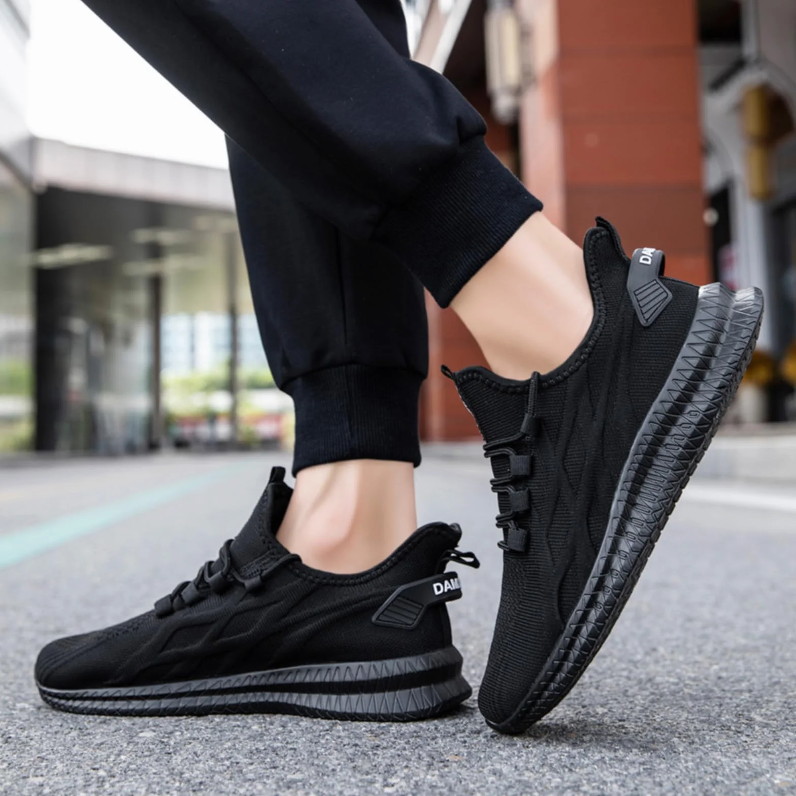 Oltyutc Baskets Hommes Chaussures De Course sur Route Sneaker Gym Athlétique Respirant Sports De Plein Air Jogging Léger Confortable