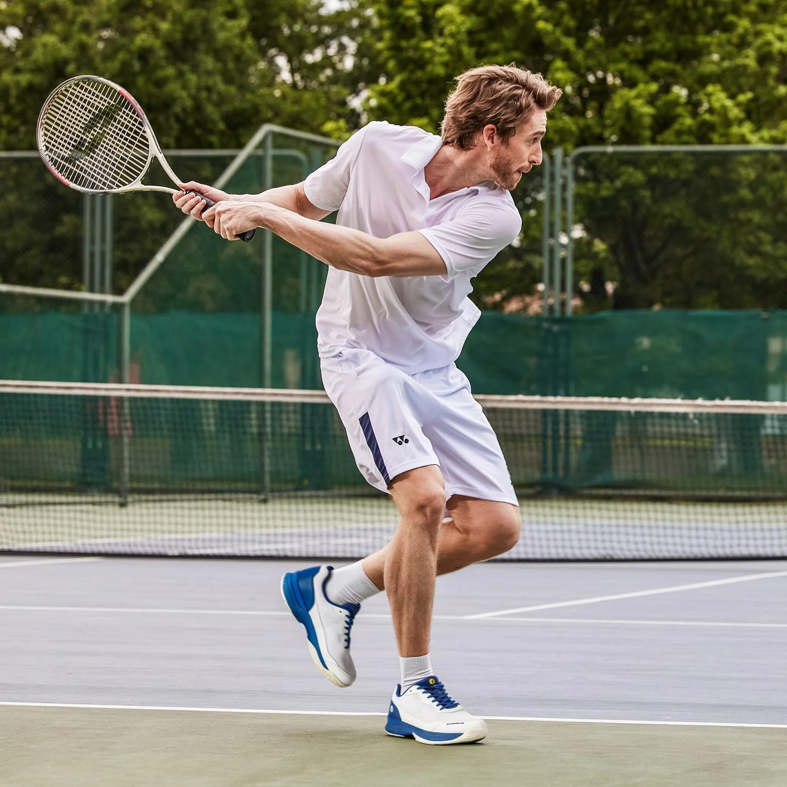 FitVille Chaussures de Tennis Homme Extra Larges Antidérapantes Badminton Respirantes Fitness Confortables
