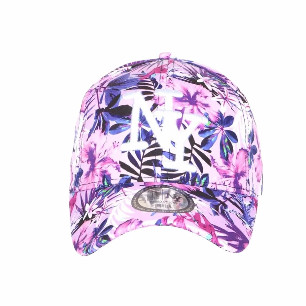 Casquette Enfant Fleurs Violettes Tropicales Bali 7-12 Ans