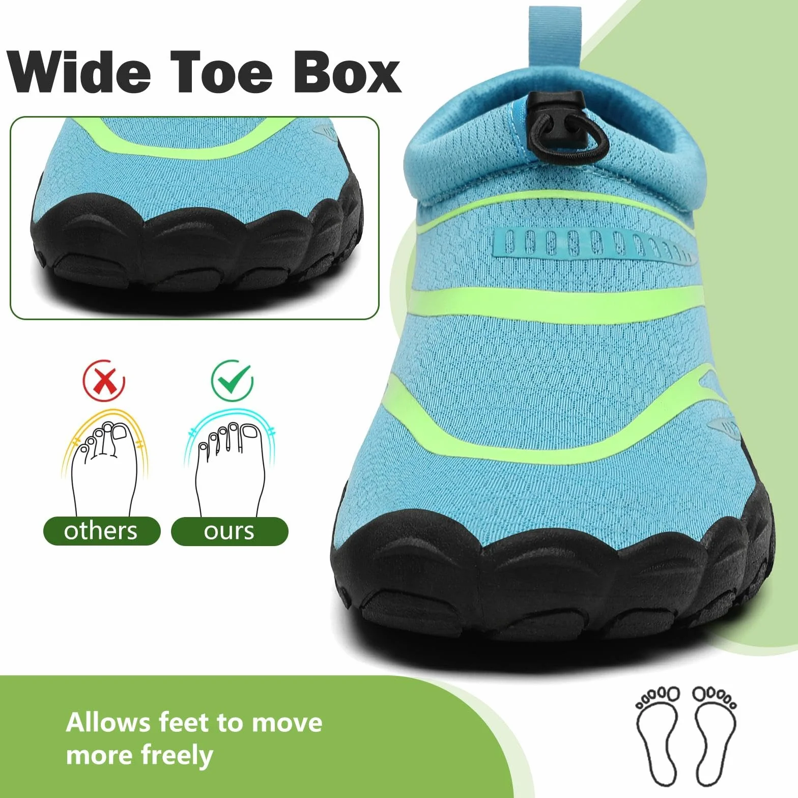 Mishansha Chaussure Aquatique Homme Femme Léger Antidérapant Respirant