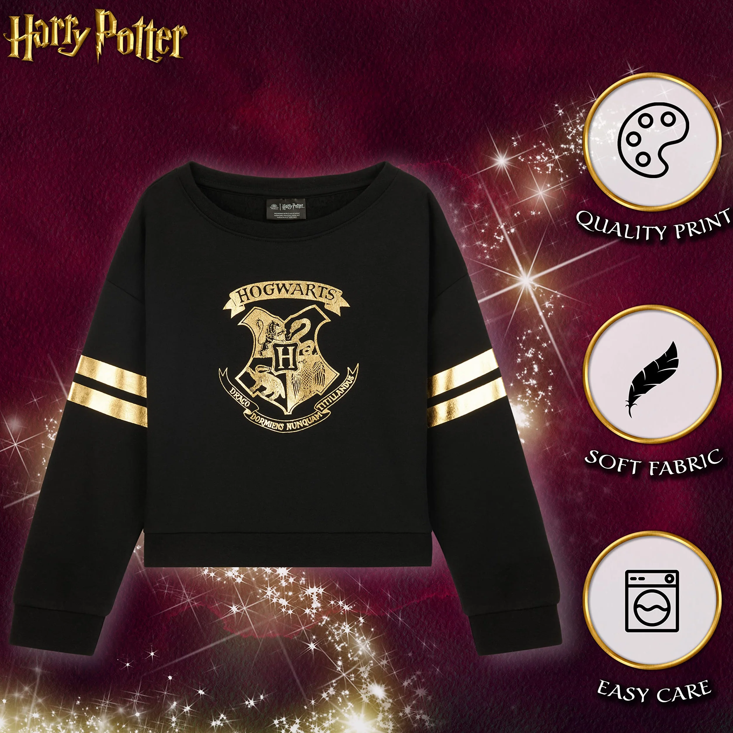 Harry Potter Sweatshirt Doux Confortable Hogwarts Cadeau Fille